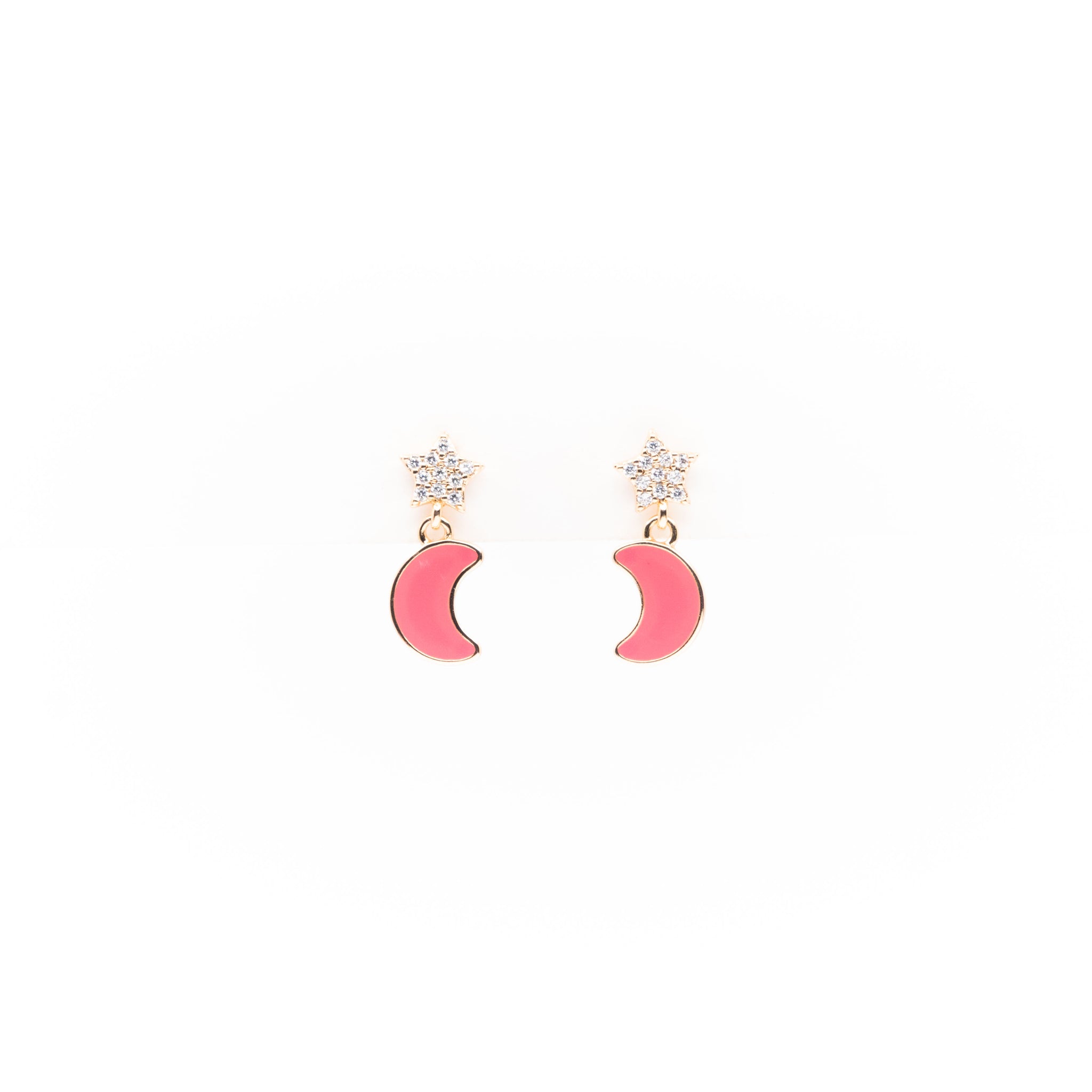 Aretes De Luna Y Estrella Strass