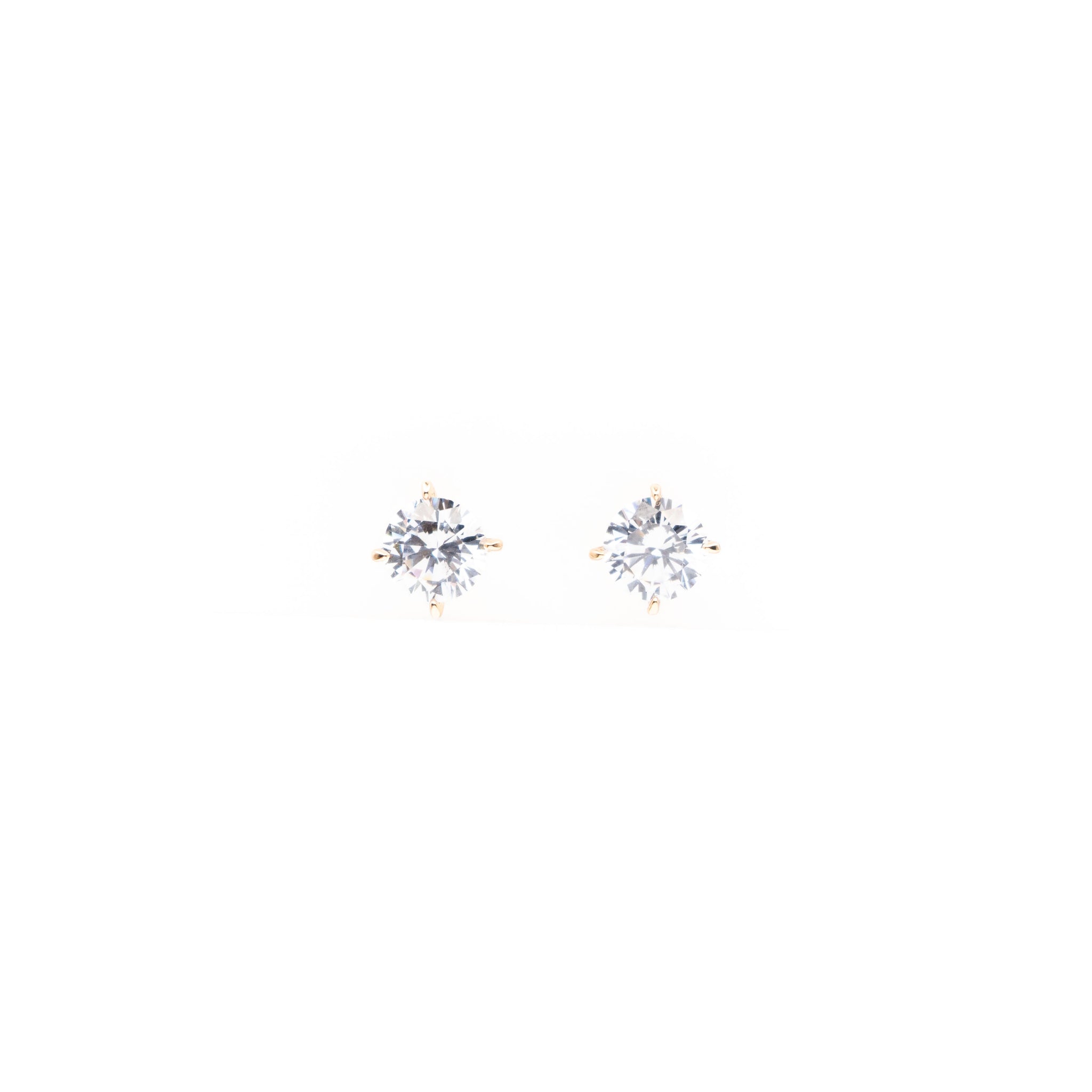 Aretes Dorados De Cubic Zirconia
