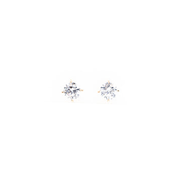 Aretes Dorados De Cubic Zirconia