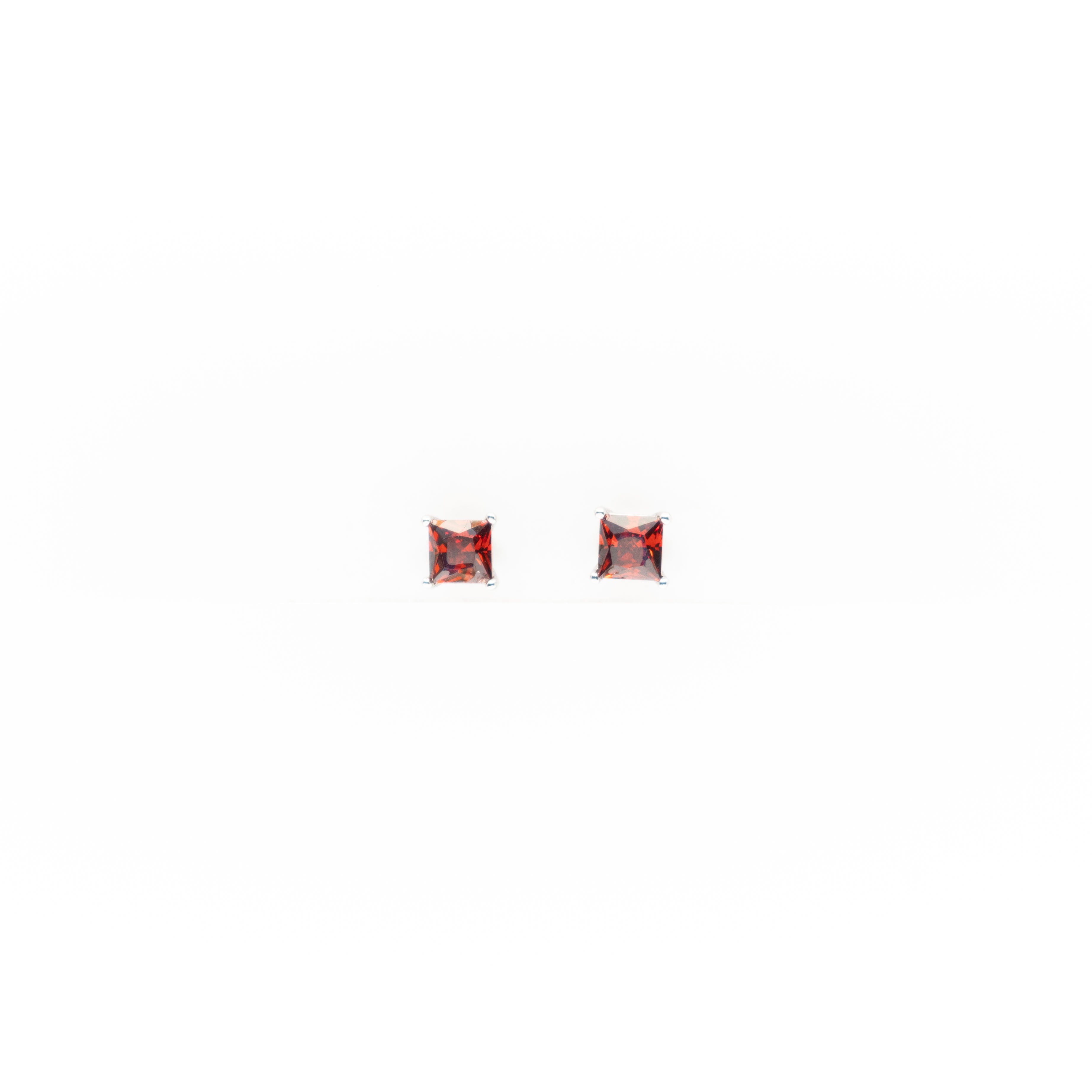 Aretes De Circonia Rojo