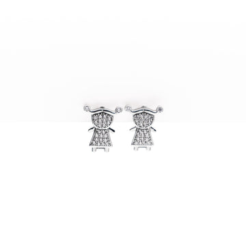 Aretes Charm Niña Strass