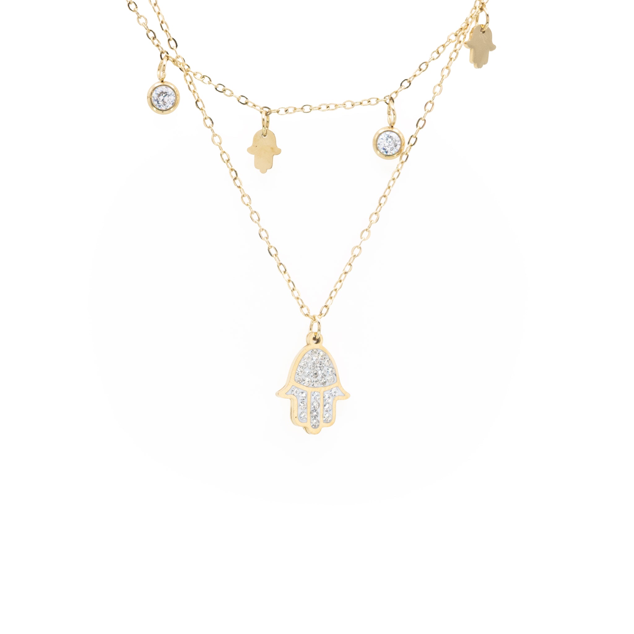 Collar Multicadena Manos