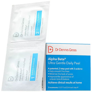 Dr. Dennis Gross Skincare Mini Alpha Beta Ultra Gentle Daily Peel Pads para Piel Sensible 5ct