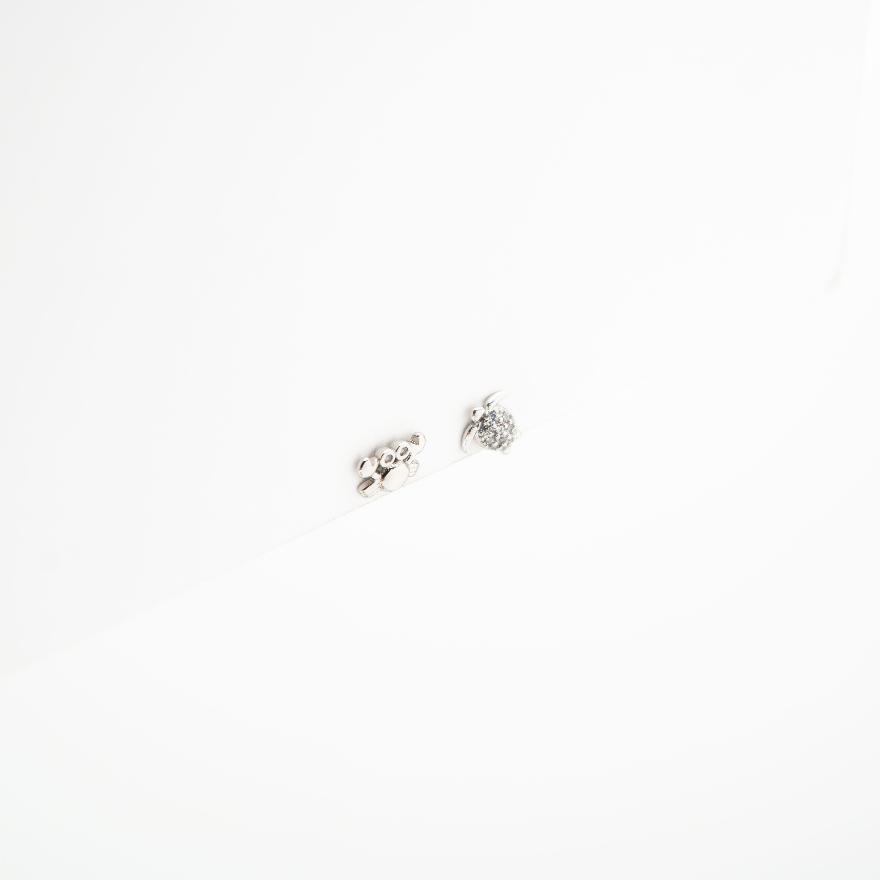 Aretes De Cangrejo Y Tortuga Strass