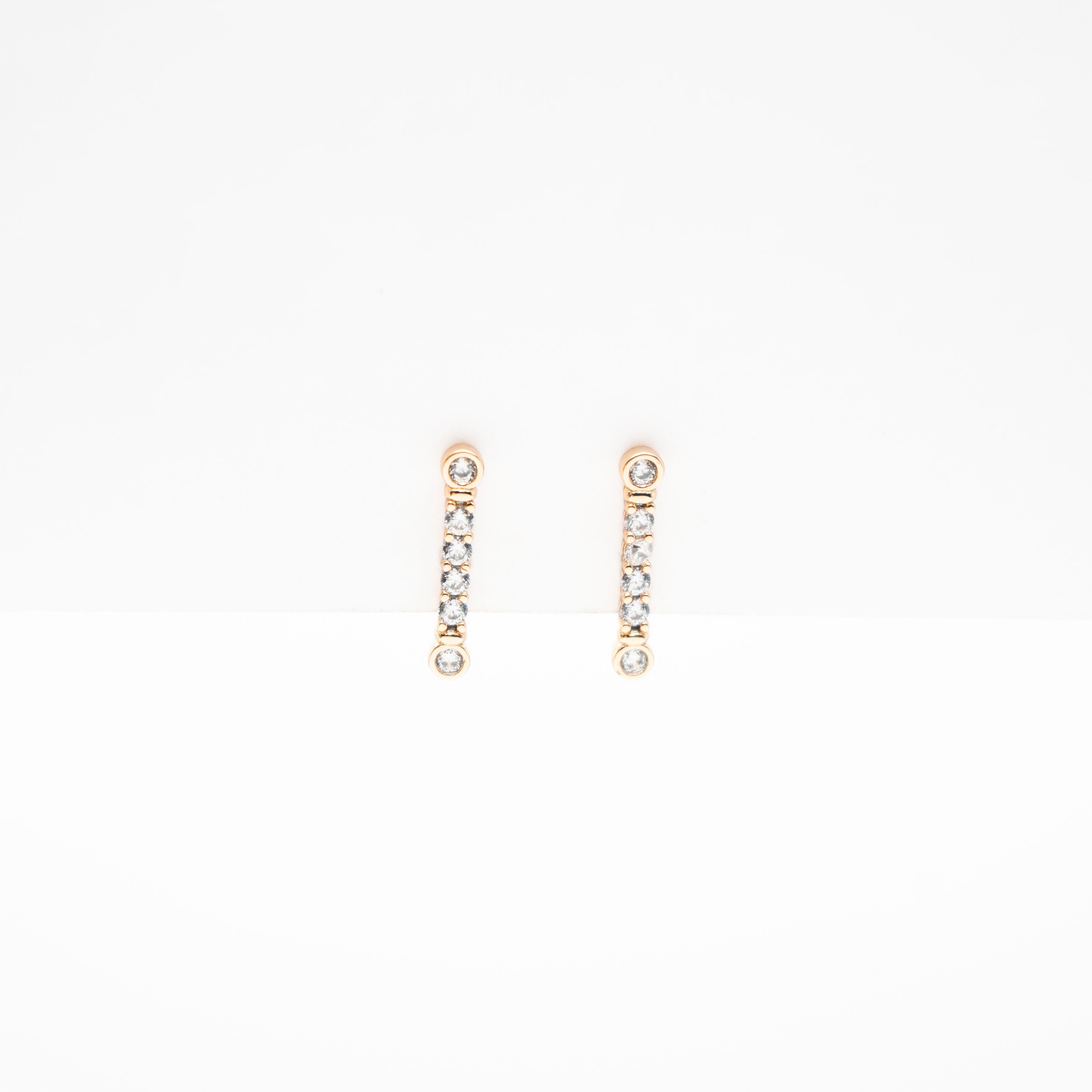 Aretes De Bastón Strass