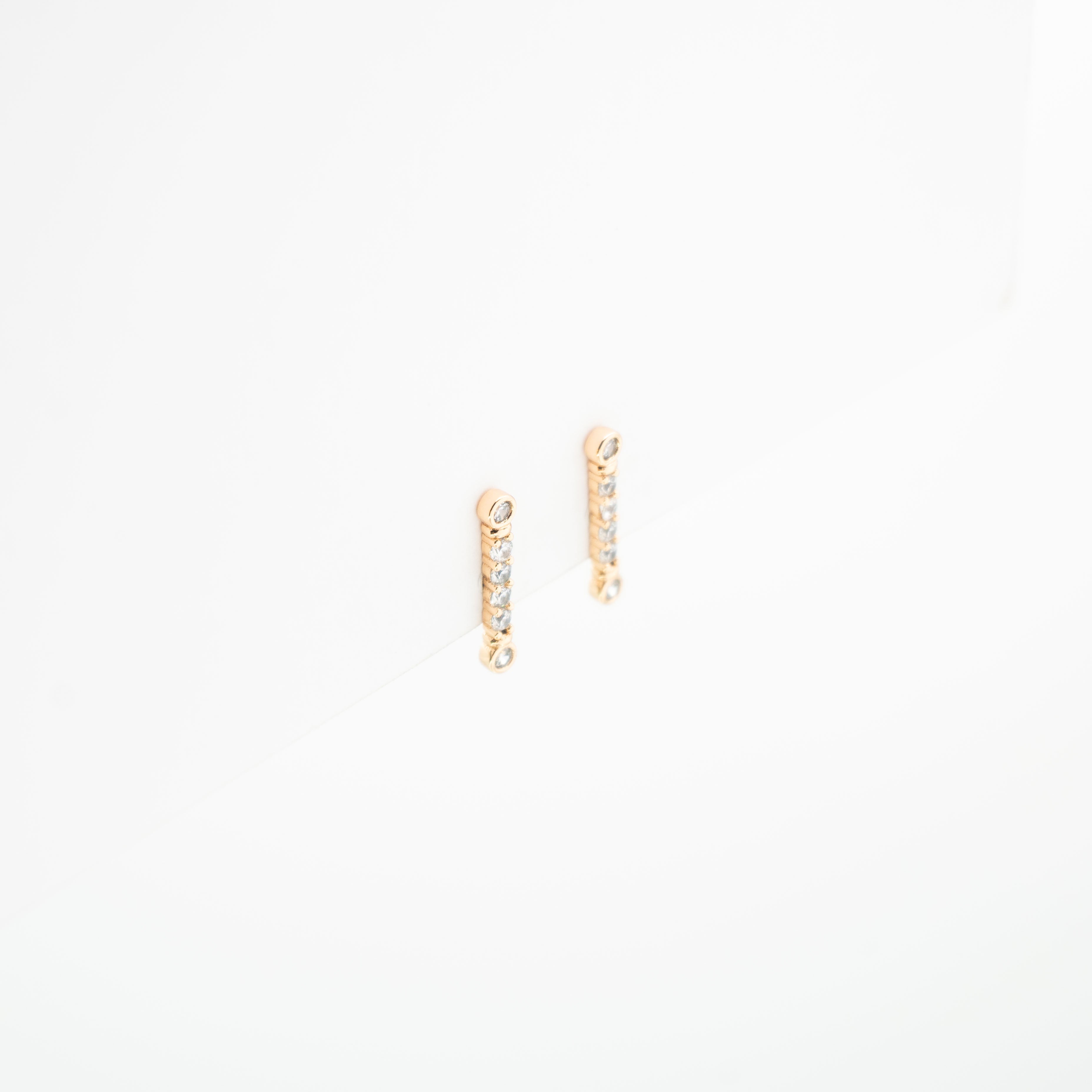 Aretes De Bastón Strass