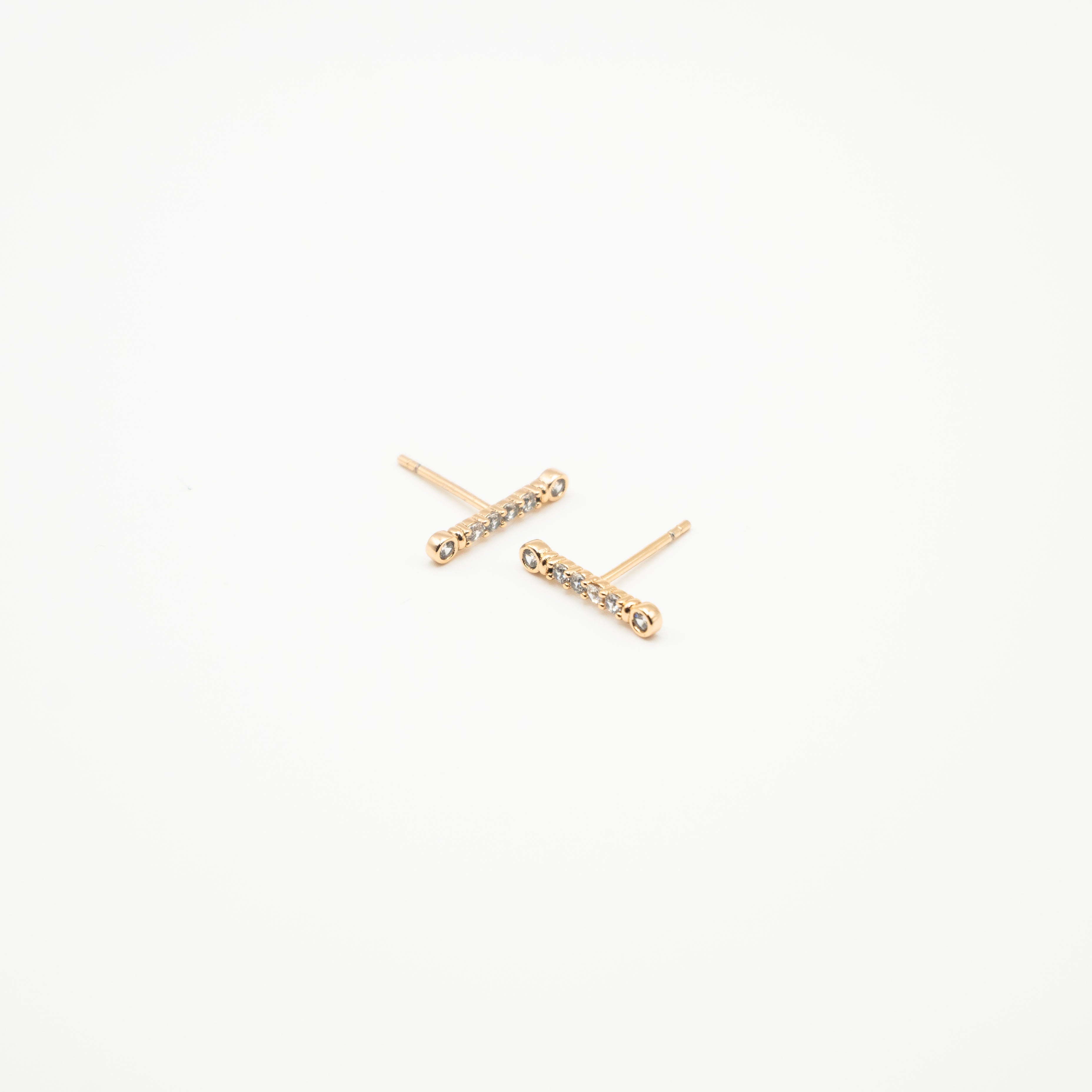 Aretes De Bastón Strass