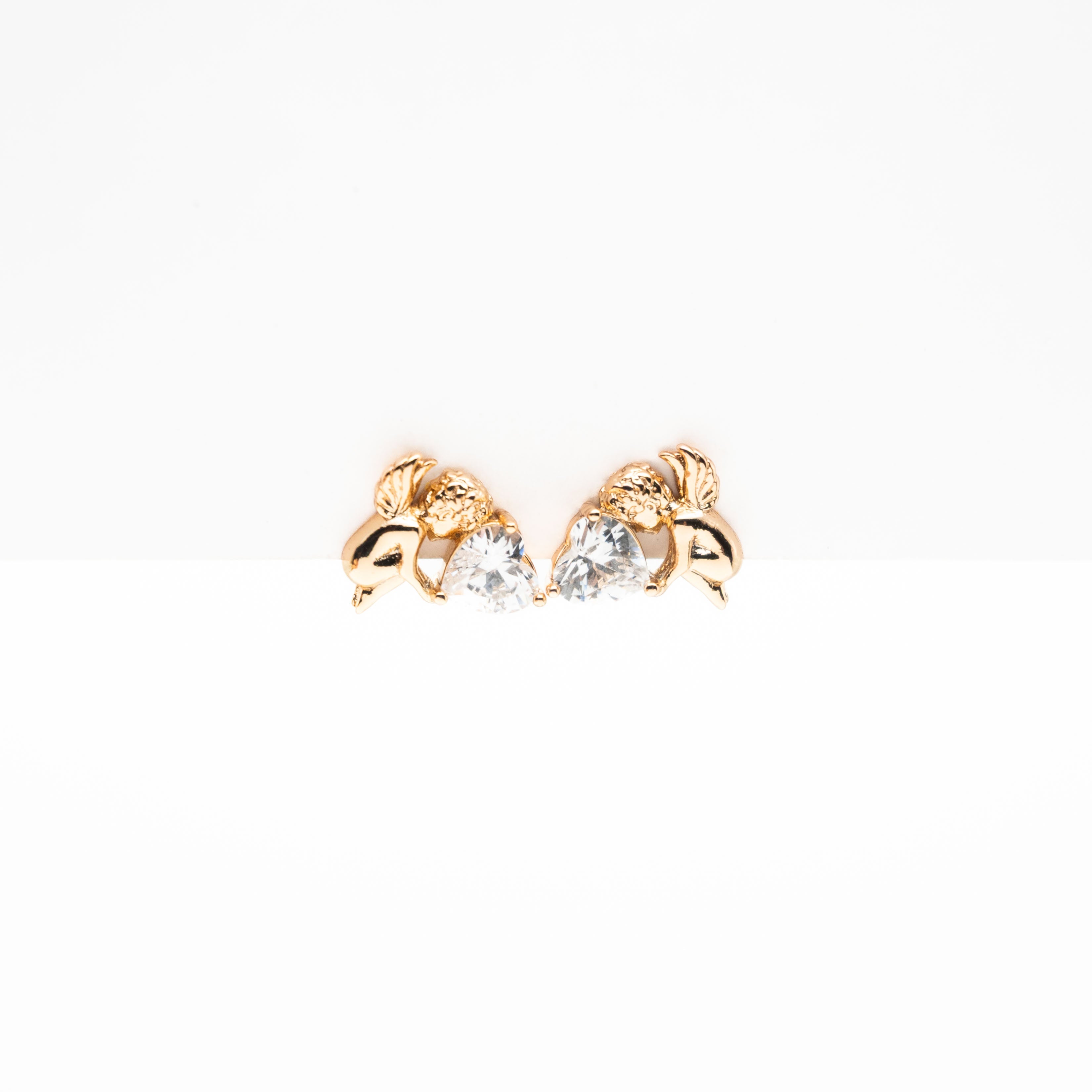 Aretes De Ángeles Con Corazón