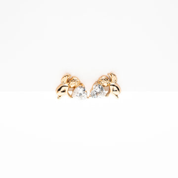 Aretes De Ángeles Con Corazón