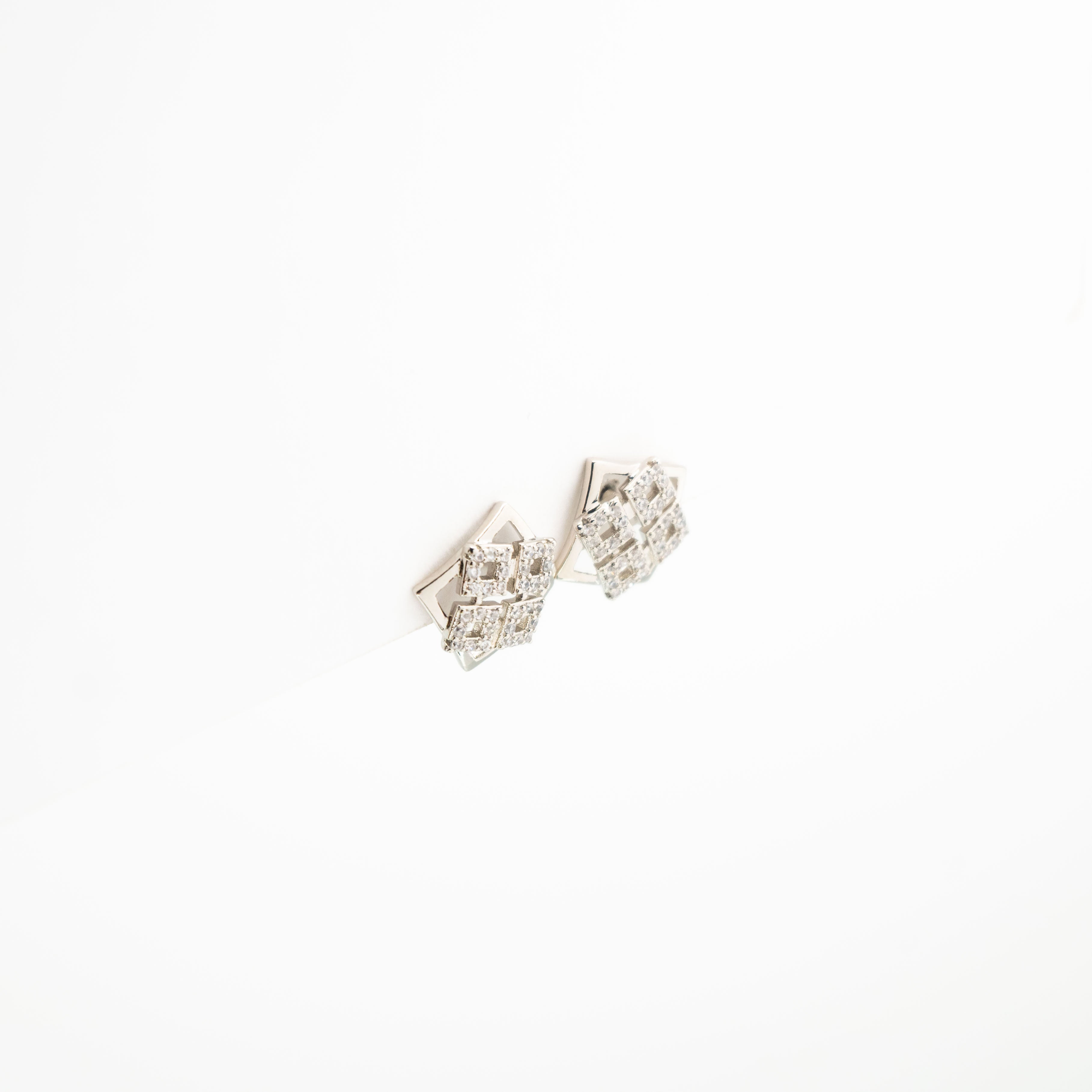 Aretes Cuadrados Strass