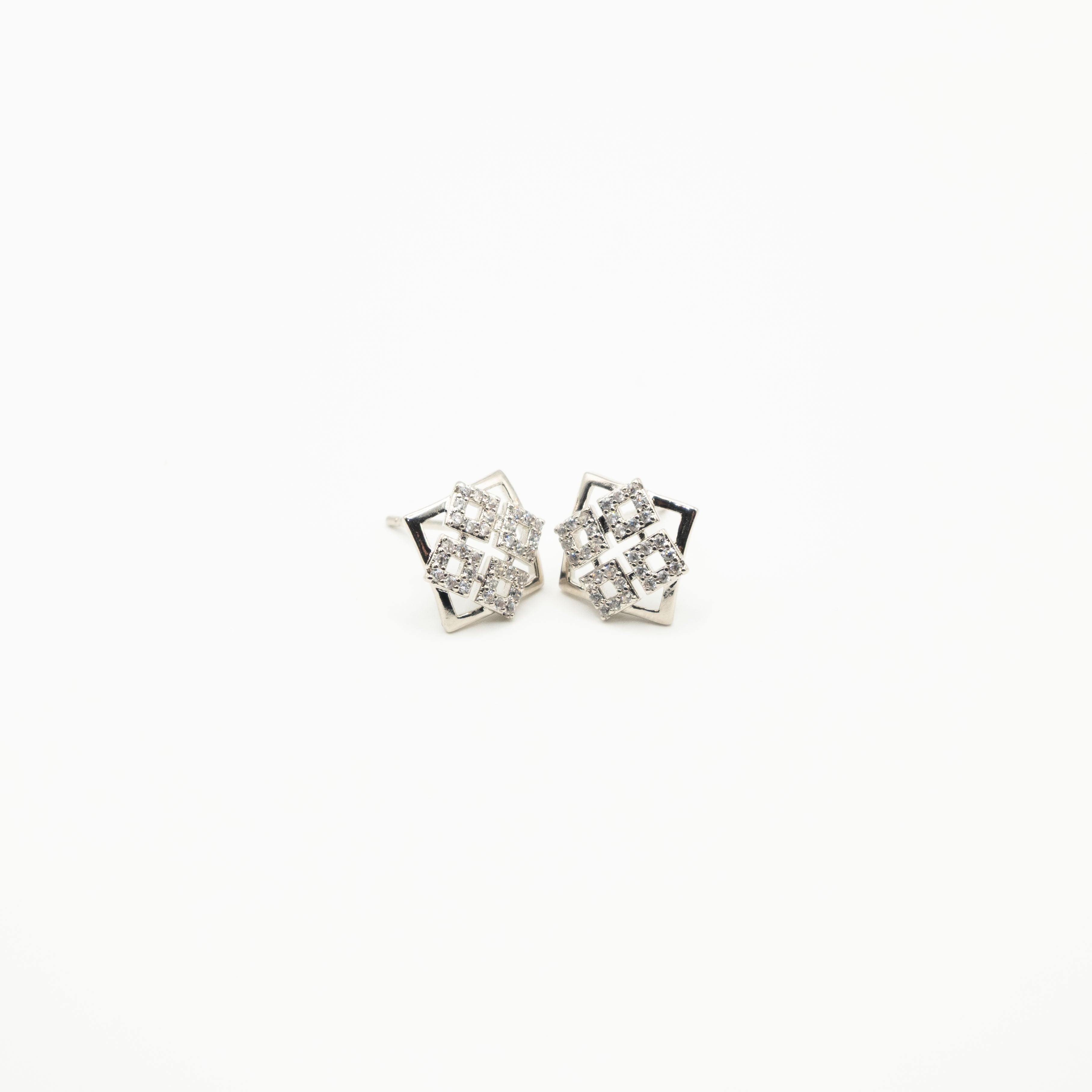 Aretes Cuadrados Strass