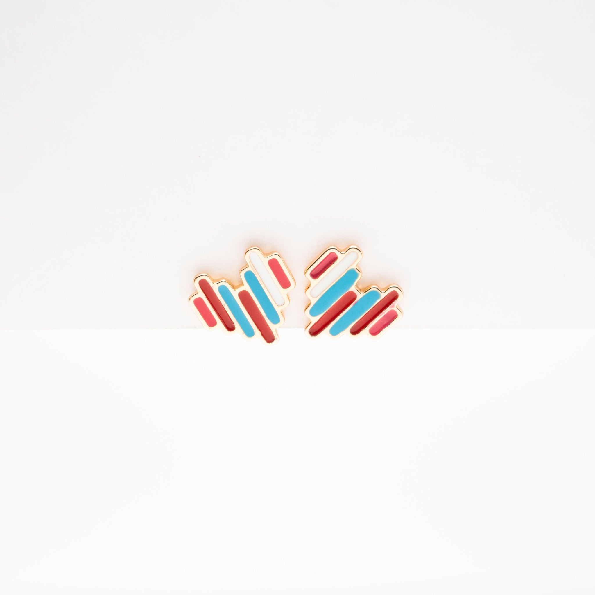 Aretes De Corazón Retro