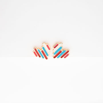 Aretes De Corazón Retro