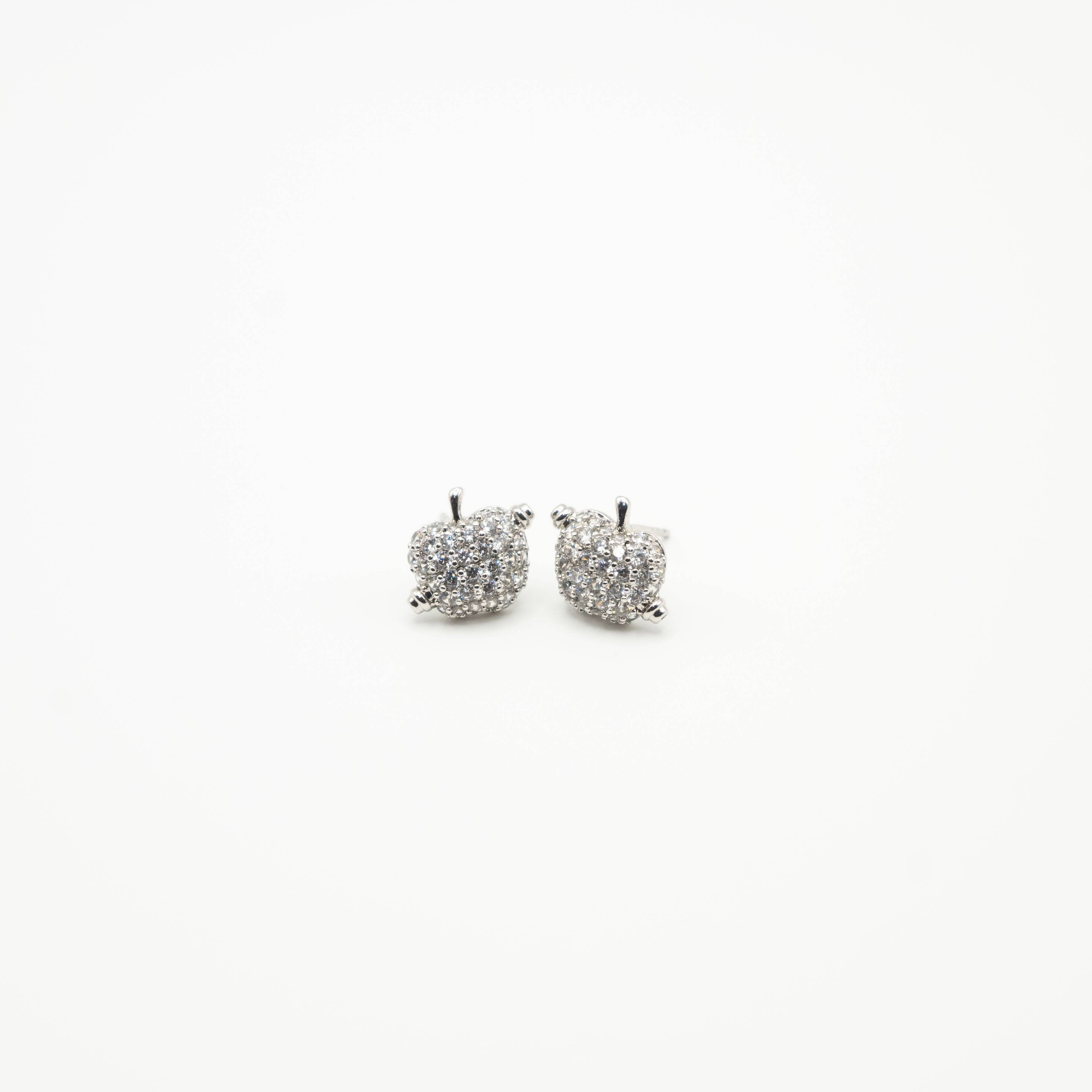 Aretes De Manzana Con Strass