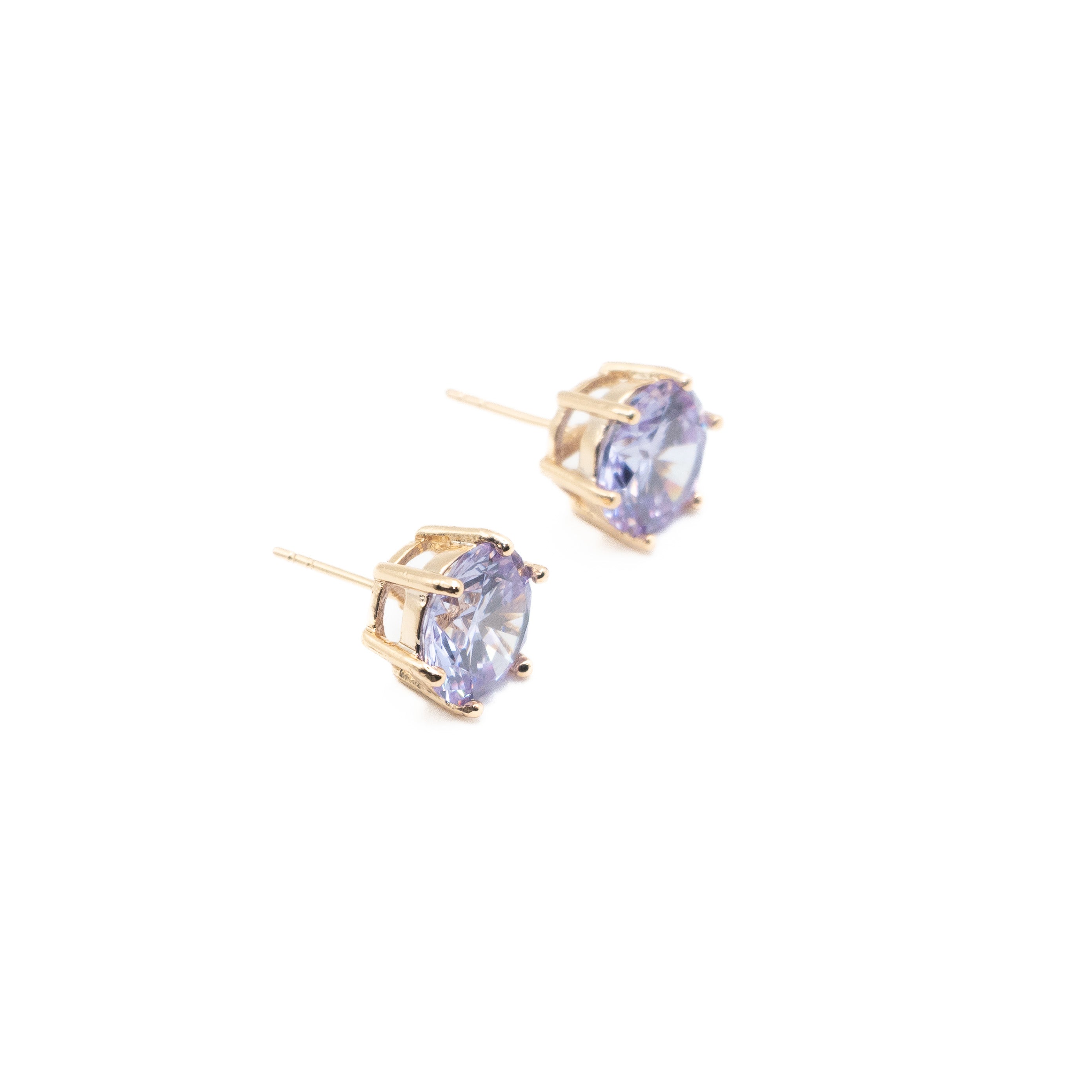 Aretes De Circonia Grande Morada