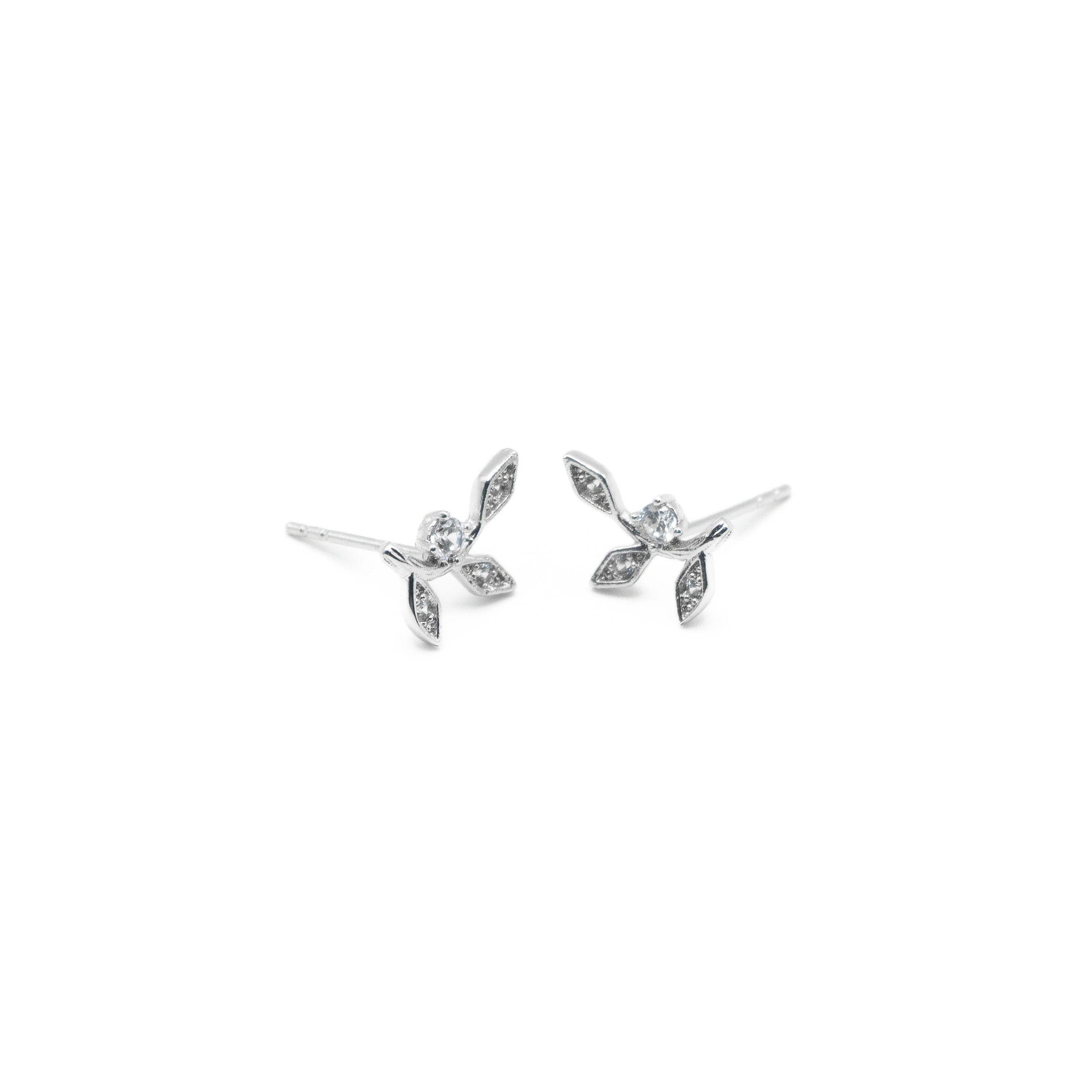 Aretes De Rama Strass