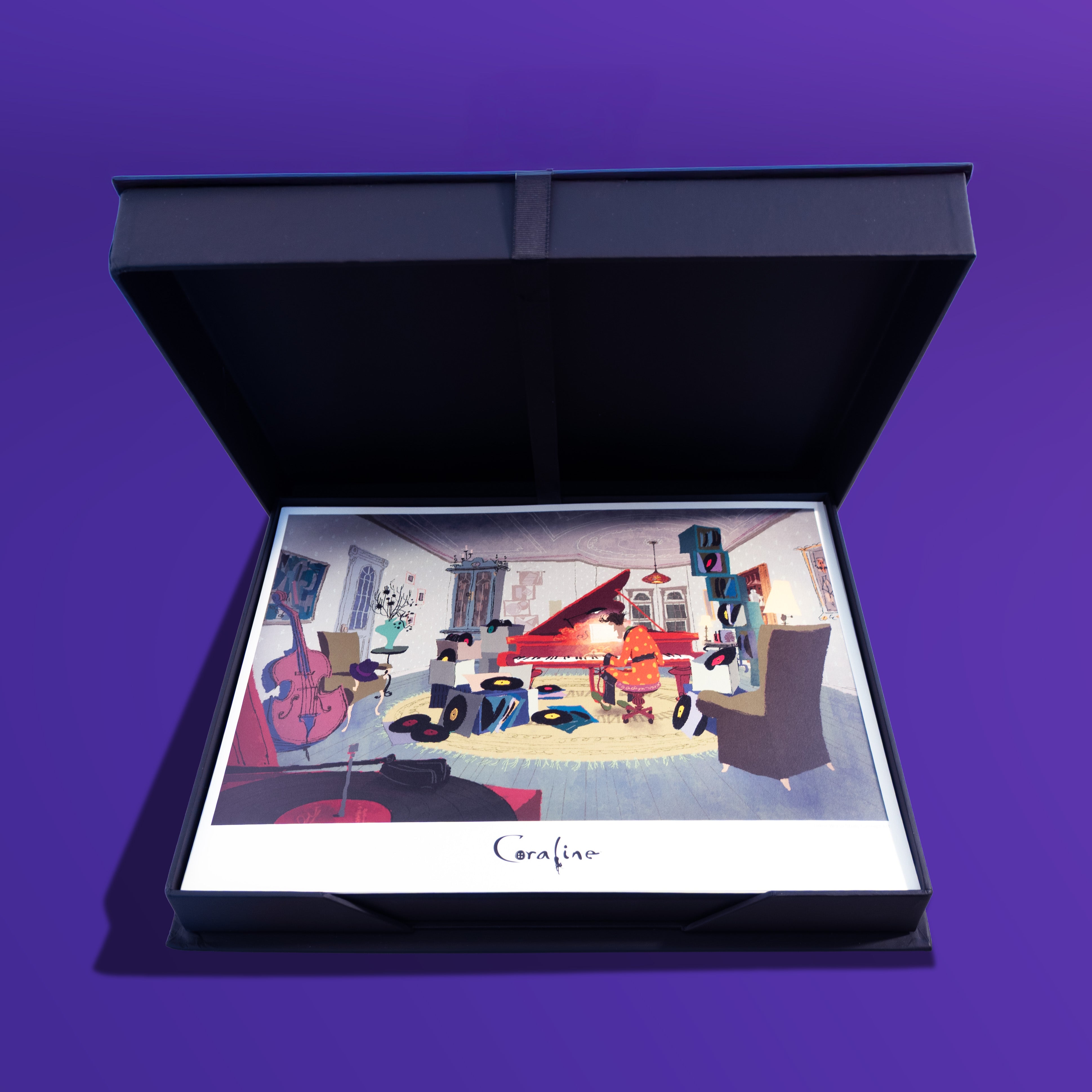 Coraline Caja Edición Limitada con 4 Prints Glicée de LAIKA Live San Diego