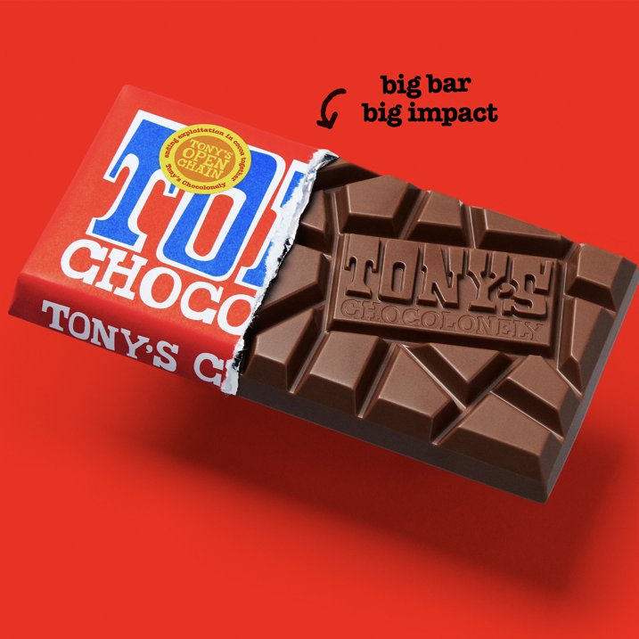 Tony's Chocolonely 32% Milk Chocolate Bar