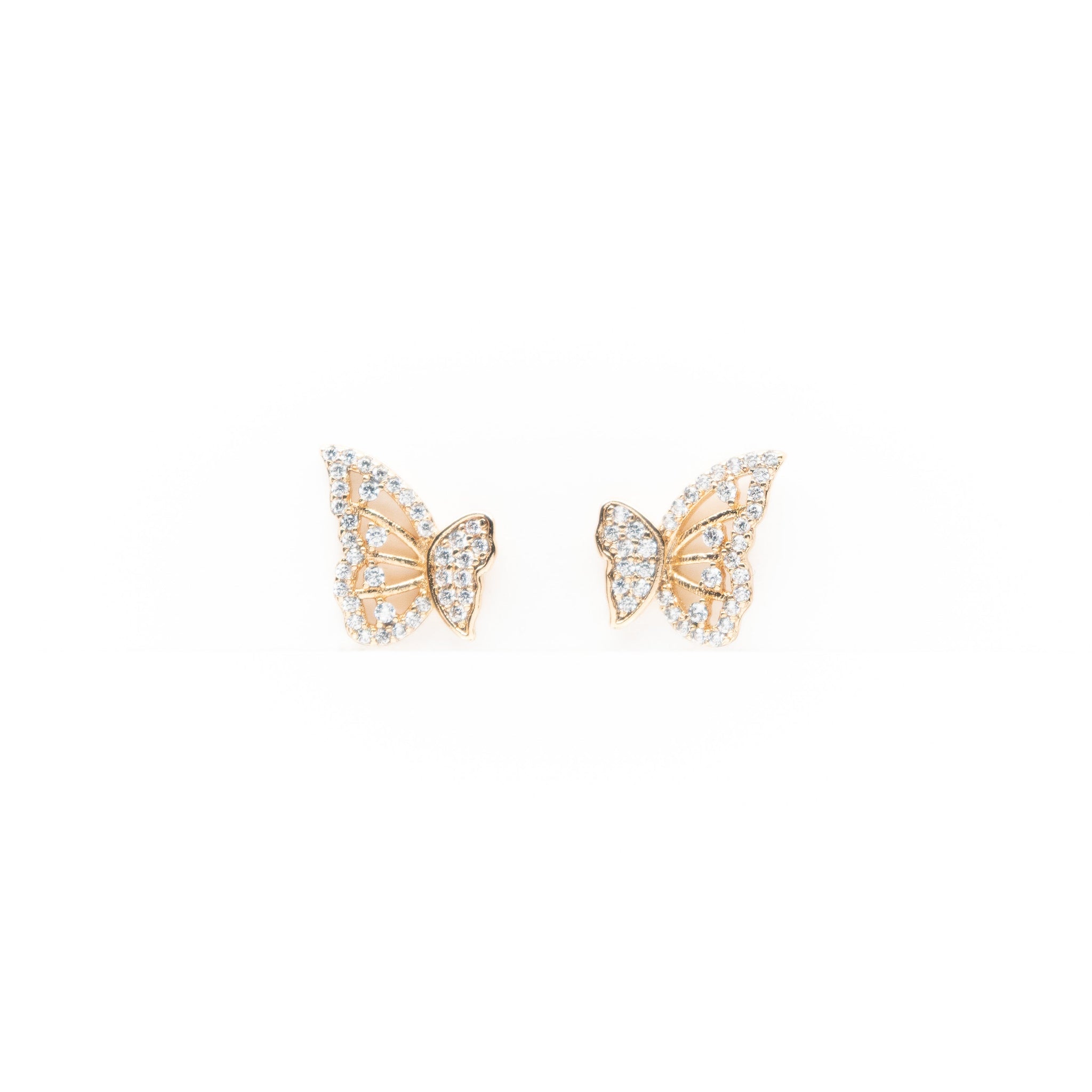 Aretes De Mariposa Strass
