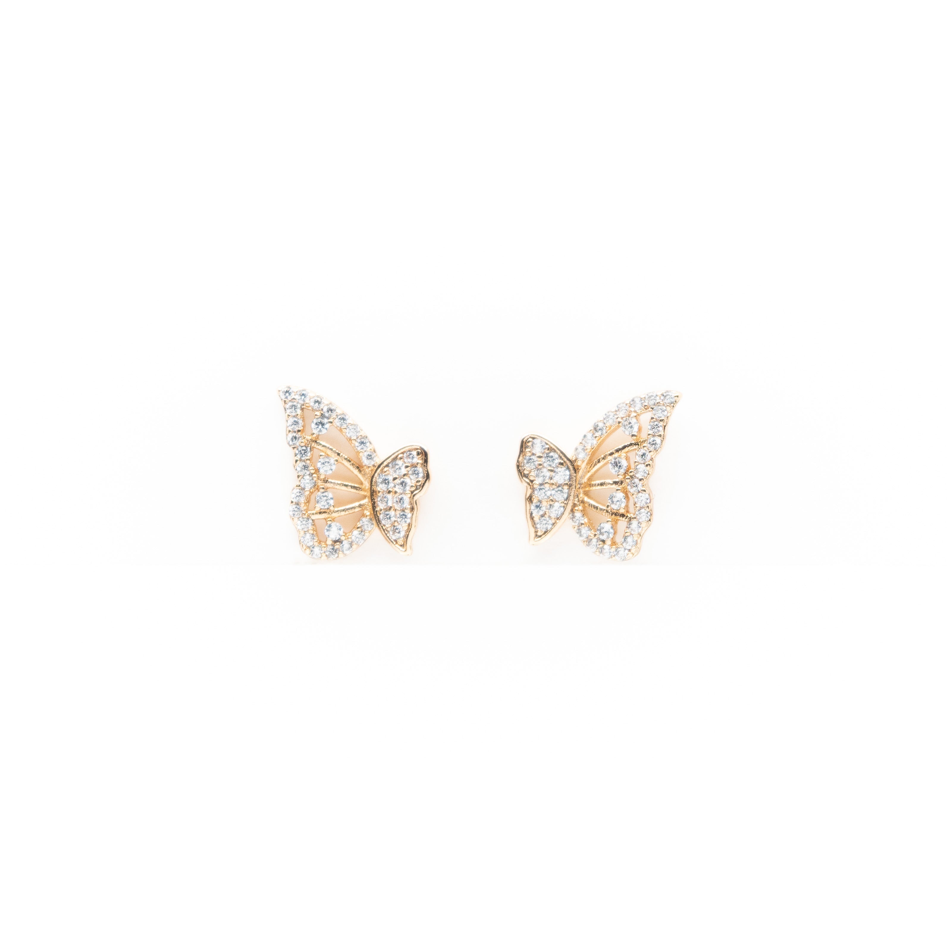 Aretes De Mariposa Strass
