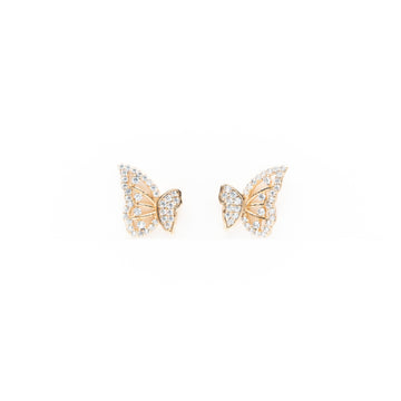 Aretes De Mariposa Strass