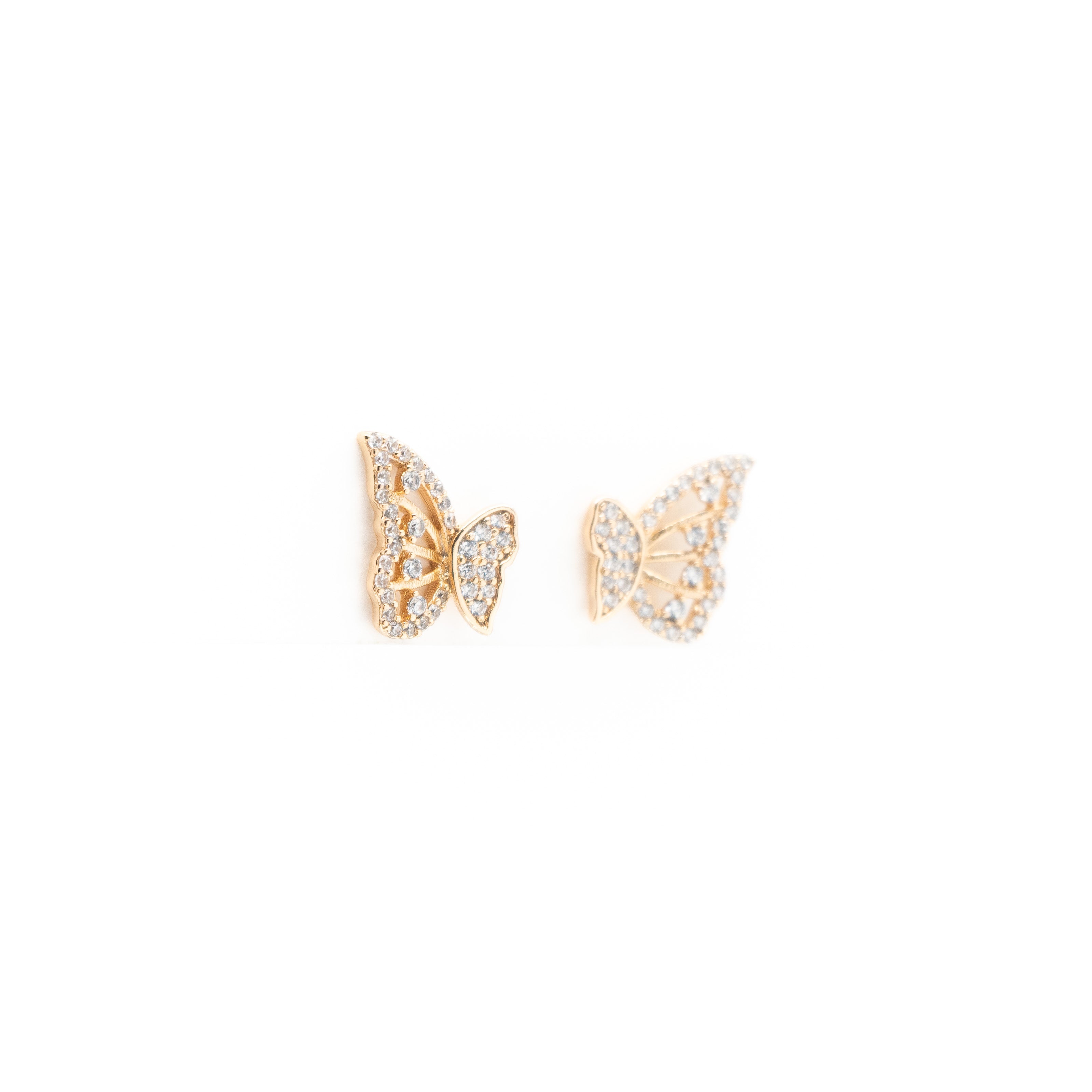 Aretes De Mariposa Strass