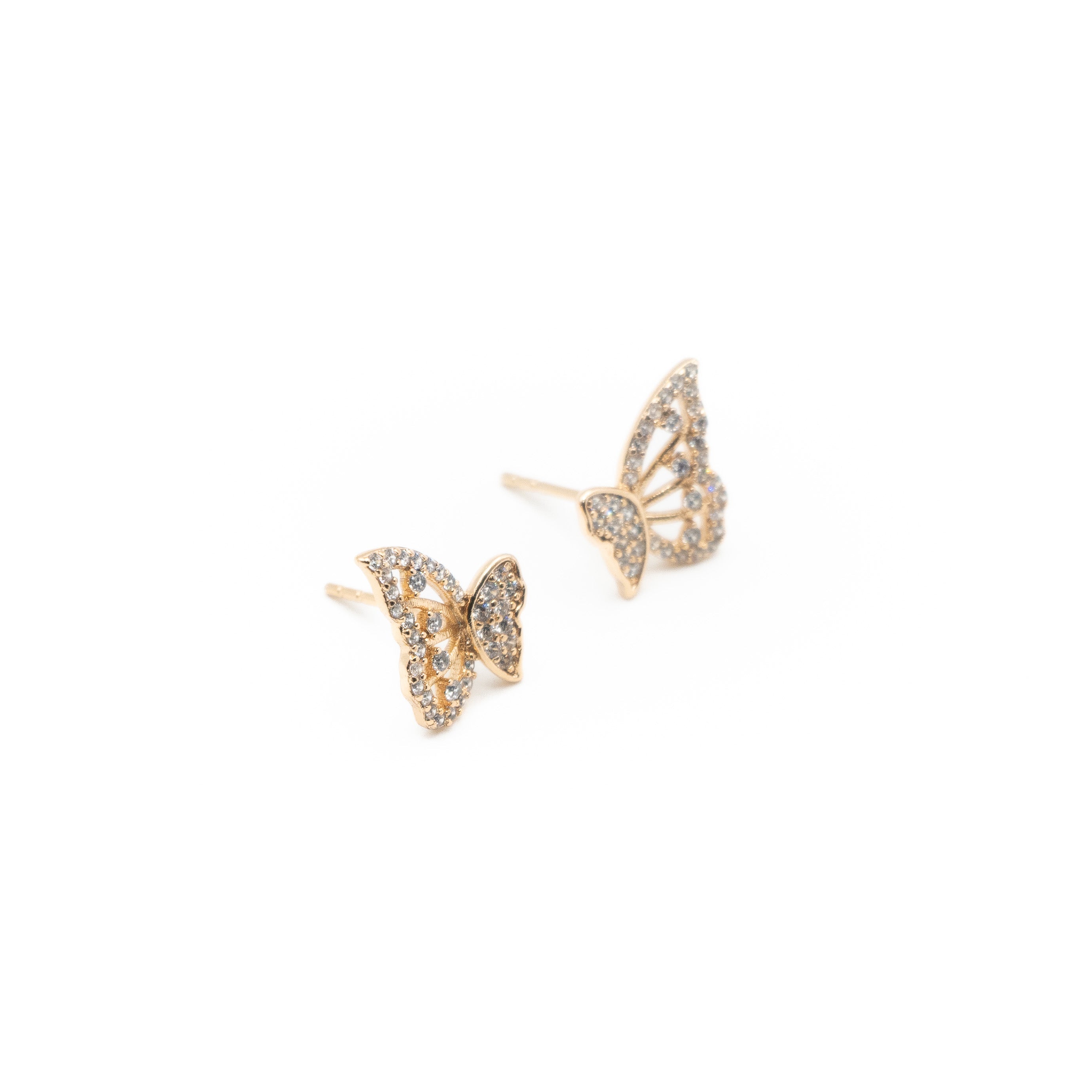 Aretes De Mariposa Strass
