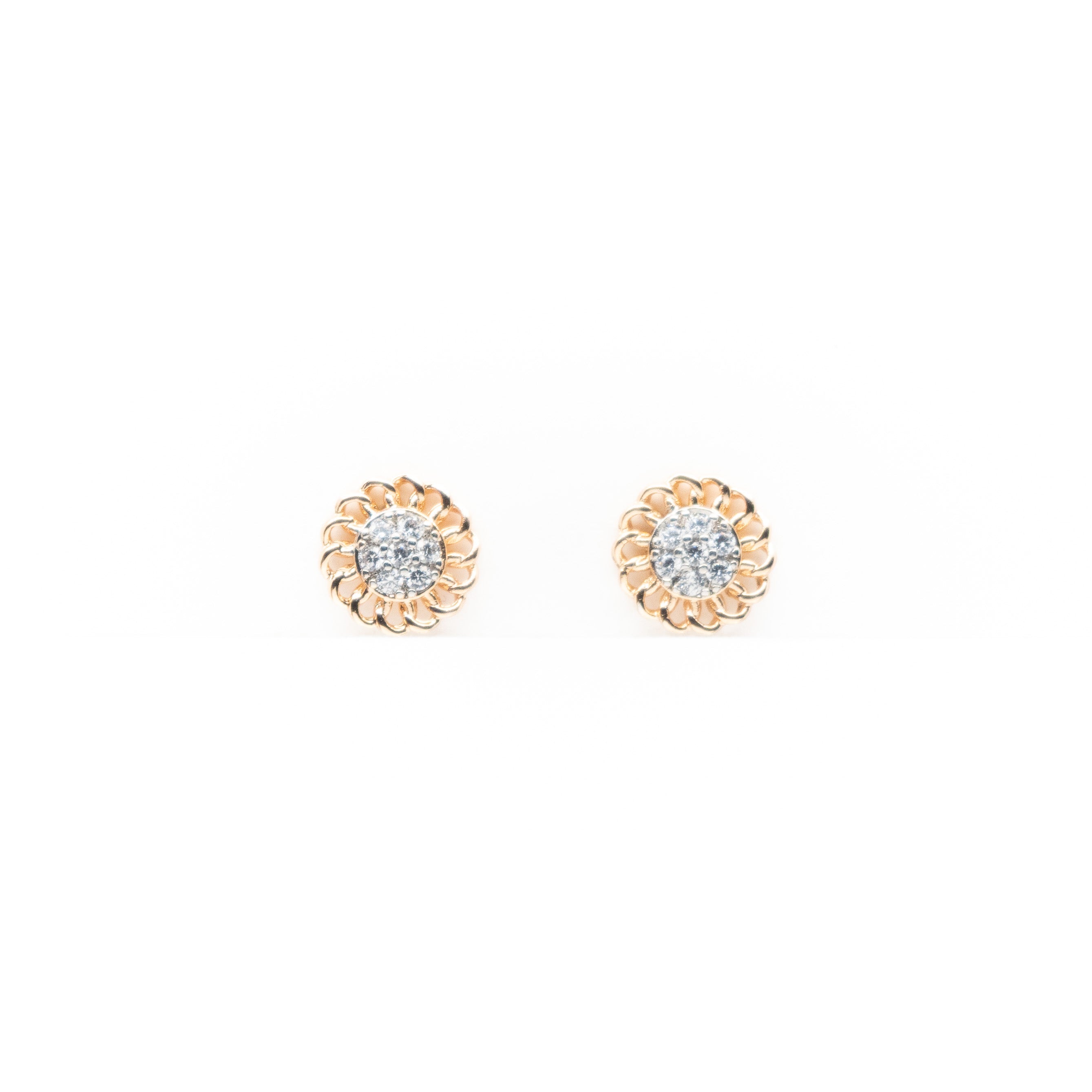 Aretes De Flor Strass
