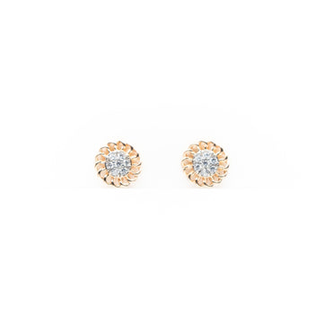 Aretes De Flor Strass