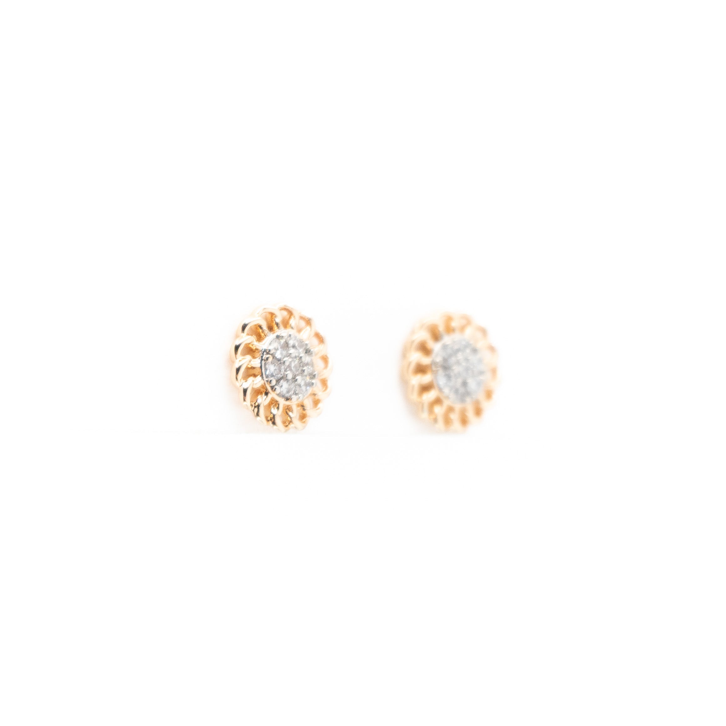 Aretes De Flor Strass