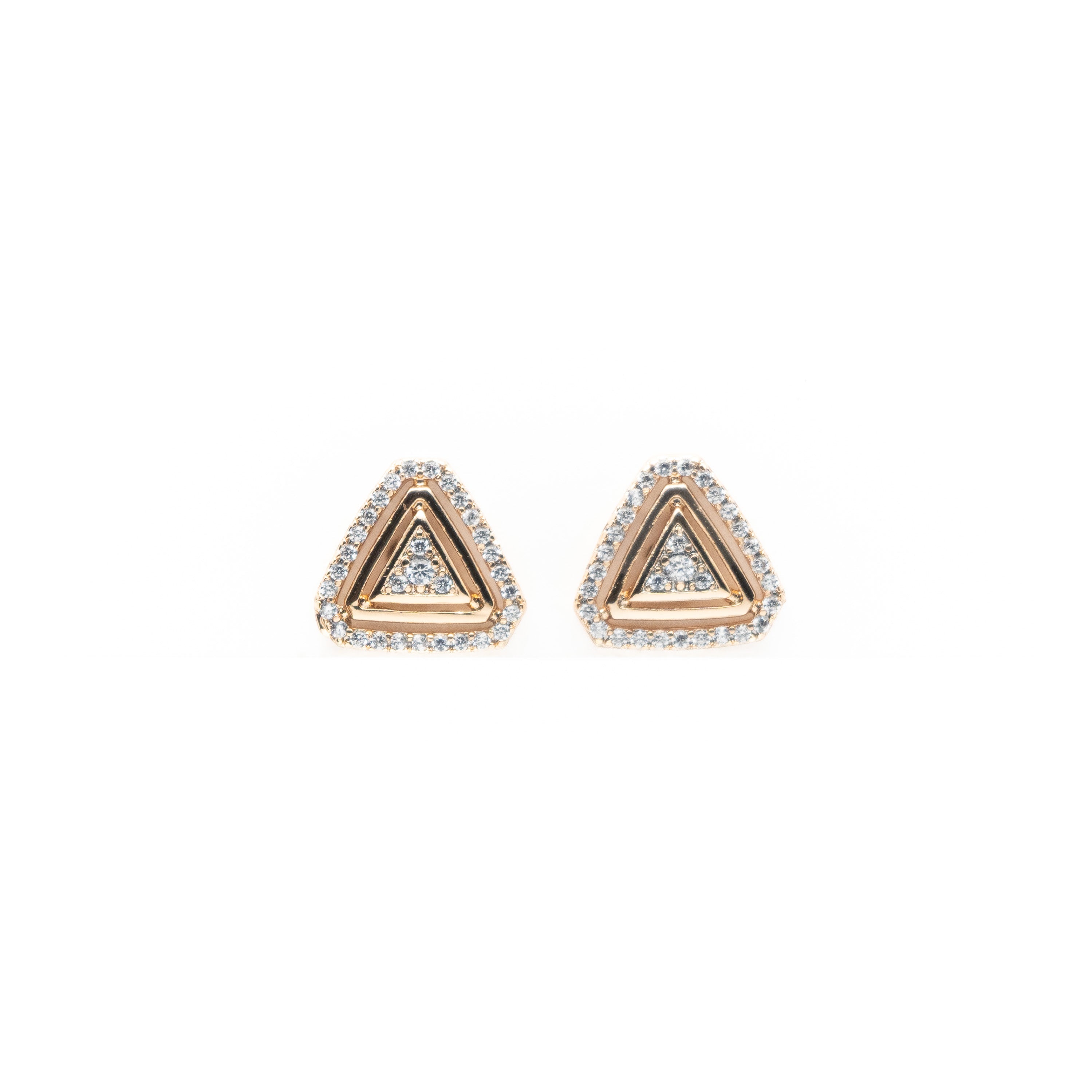 Aretes De Triángulo Con Strass