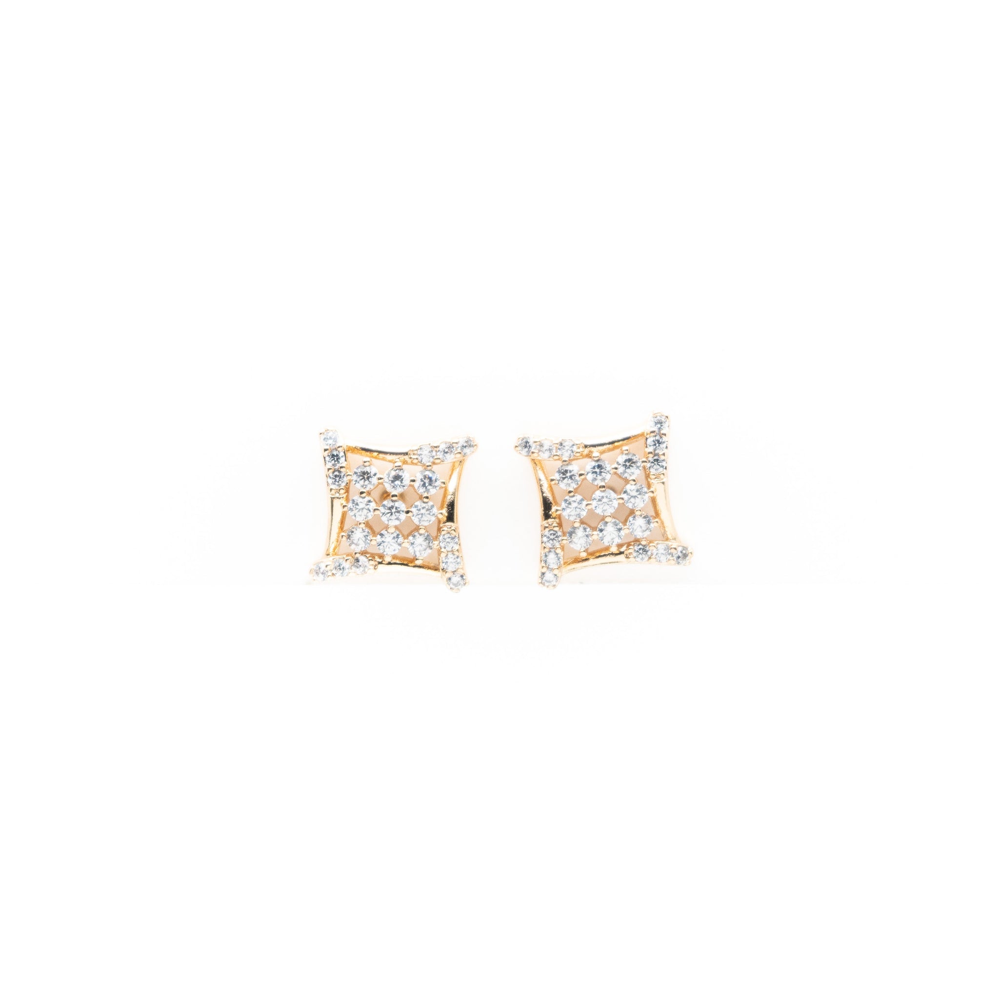 Aretes Cuadrados Con Strass