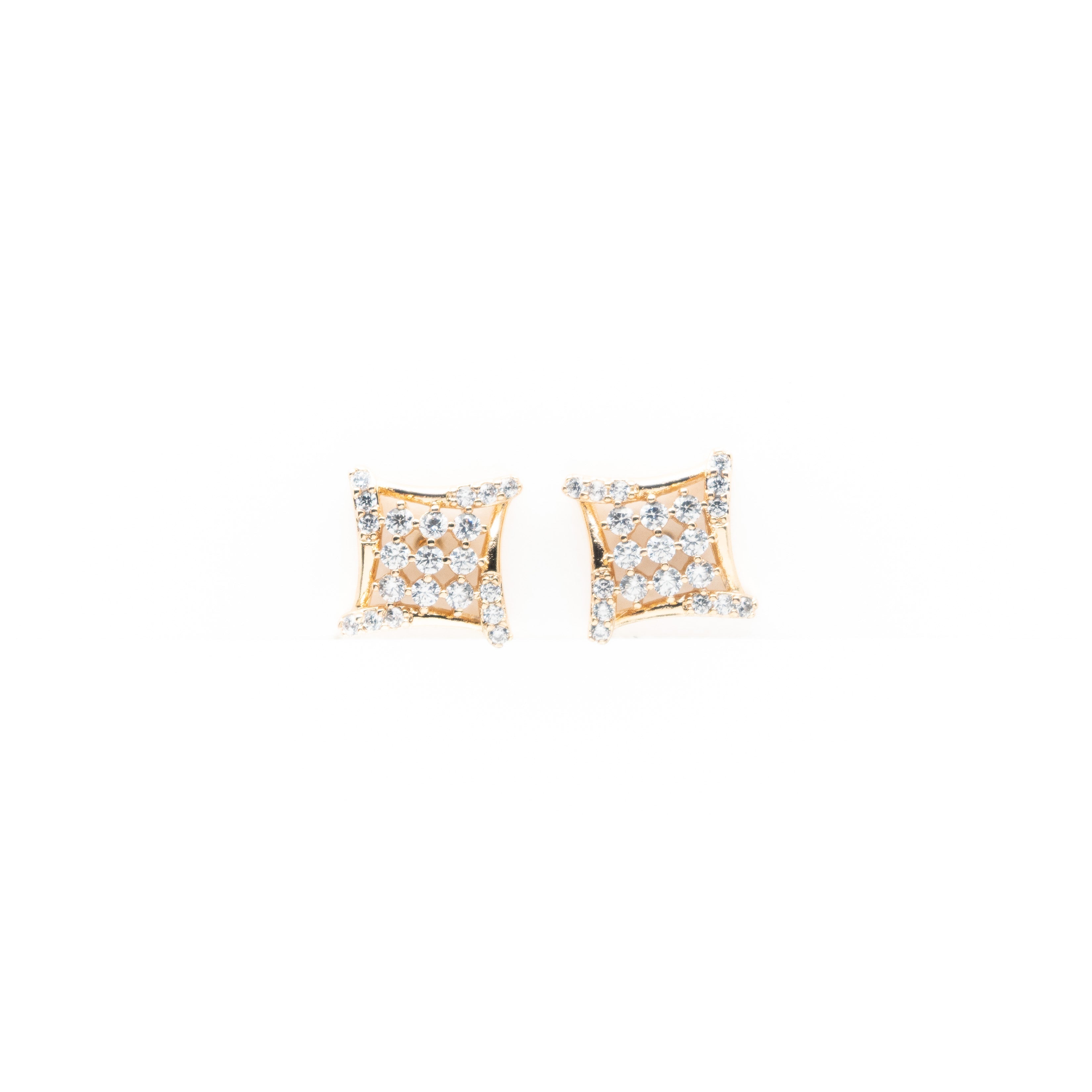 Aretes Cuadrados Con Strass