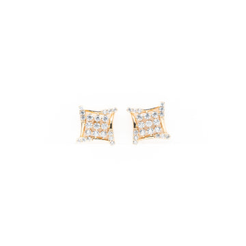 Aretes Cuadrados Con Strass