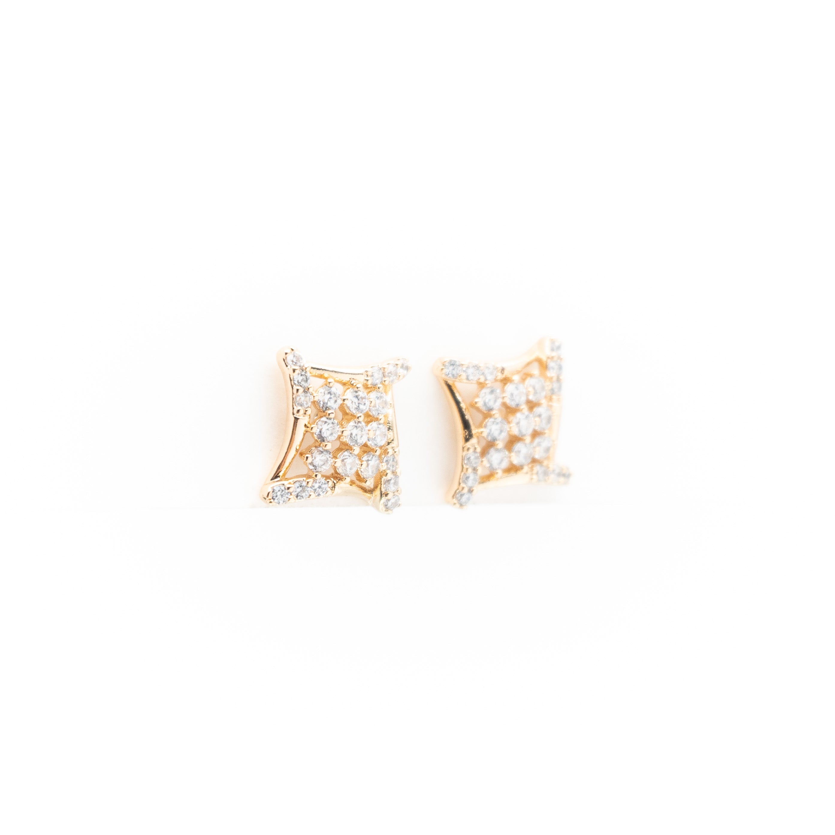Aretes Cuadrados Con Strass