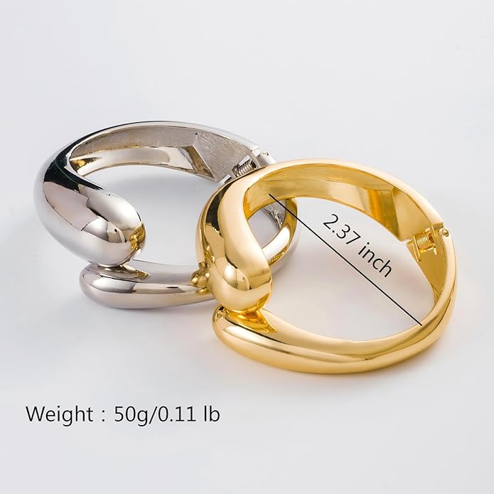 Pulseras Doradas para Mujer Diseño Espiral con Gota de Agua