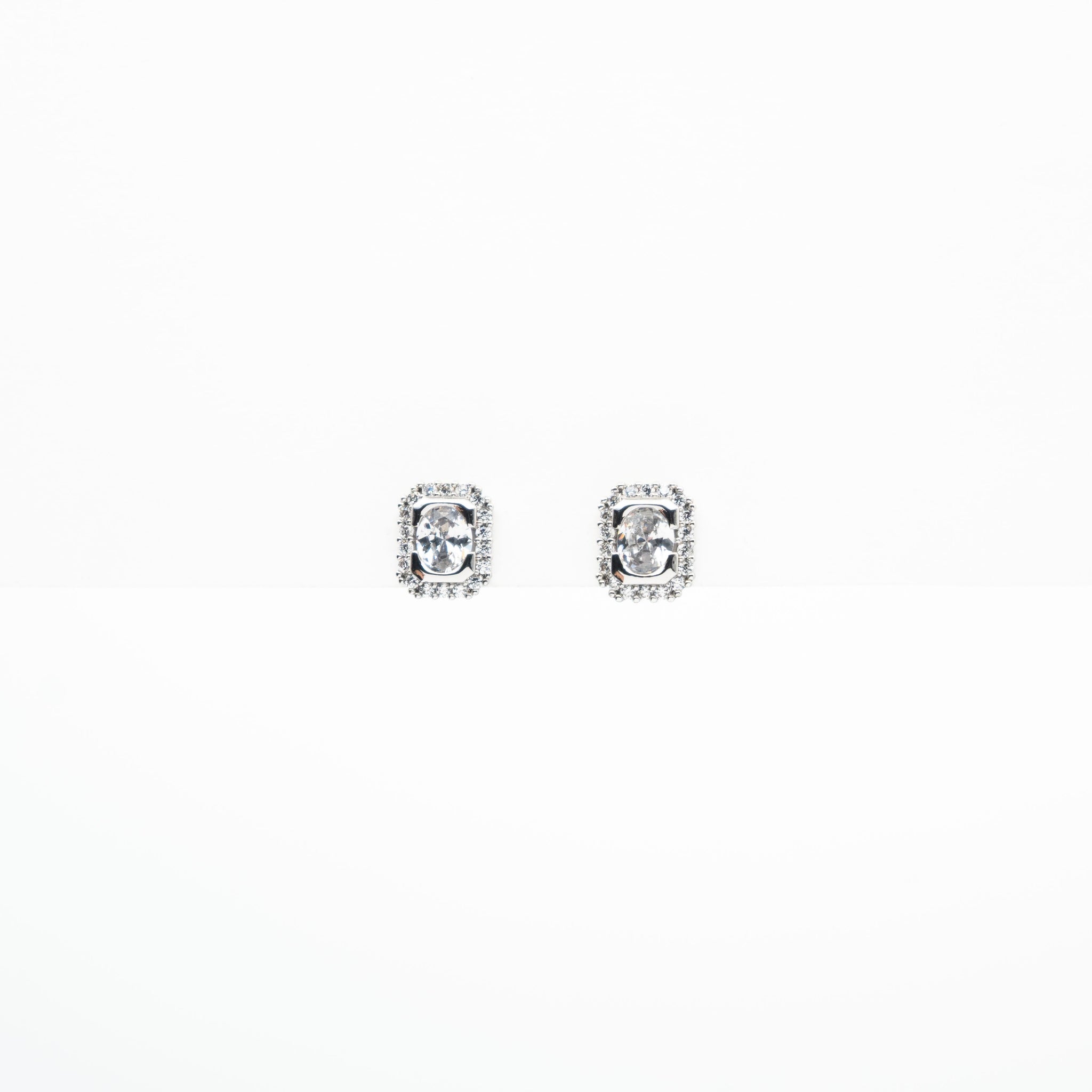 Aretes Cuadrados Con Strass