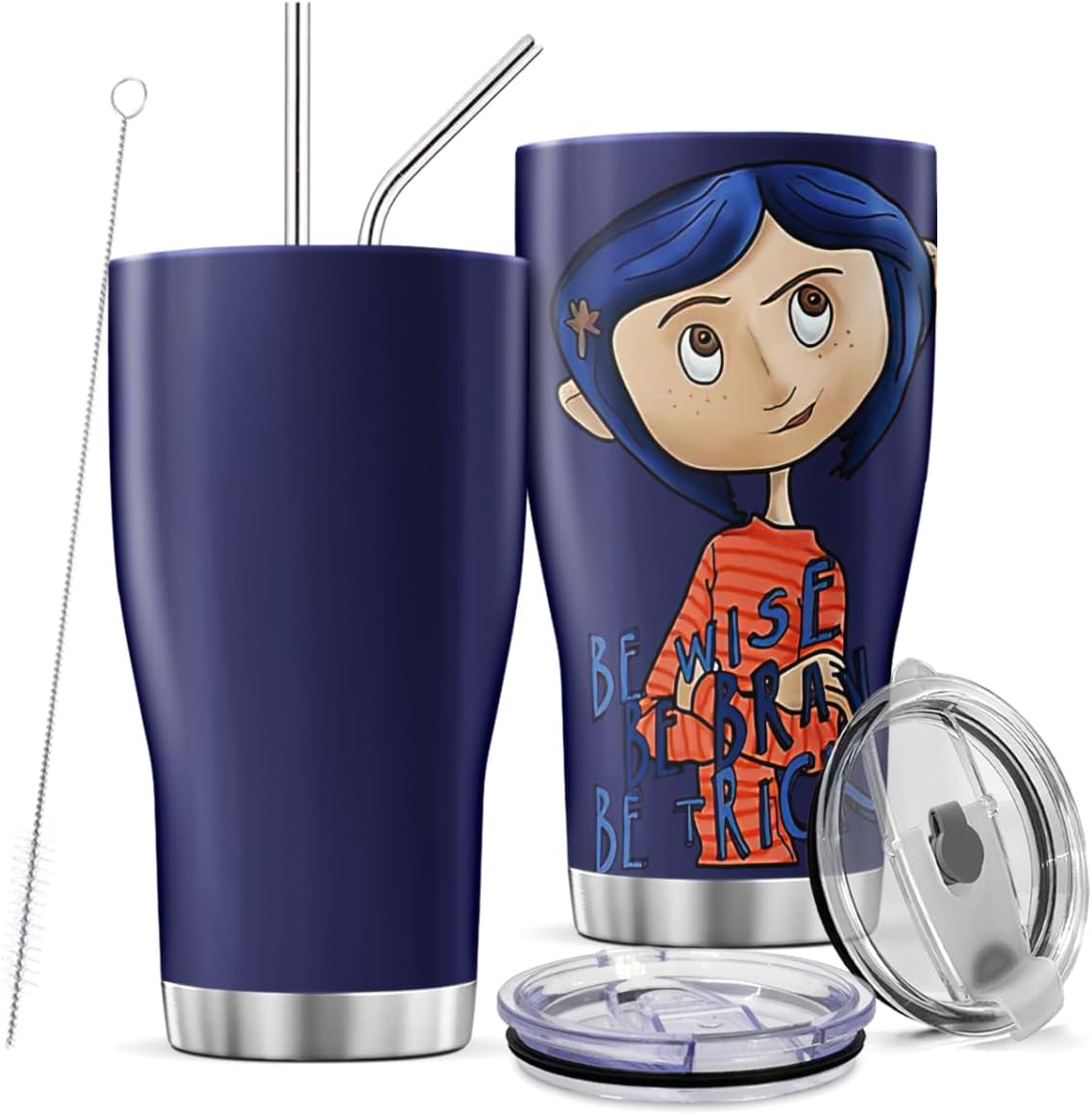 Coraline Termo De Viaje Azul