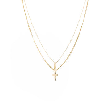 Collar Multicadena Cruz