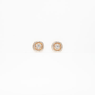 Aretes Dorados Con Strass