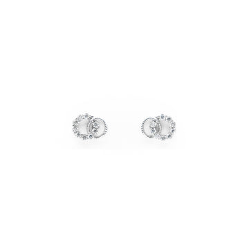 Aretes De Anillos Plateados