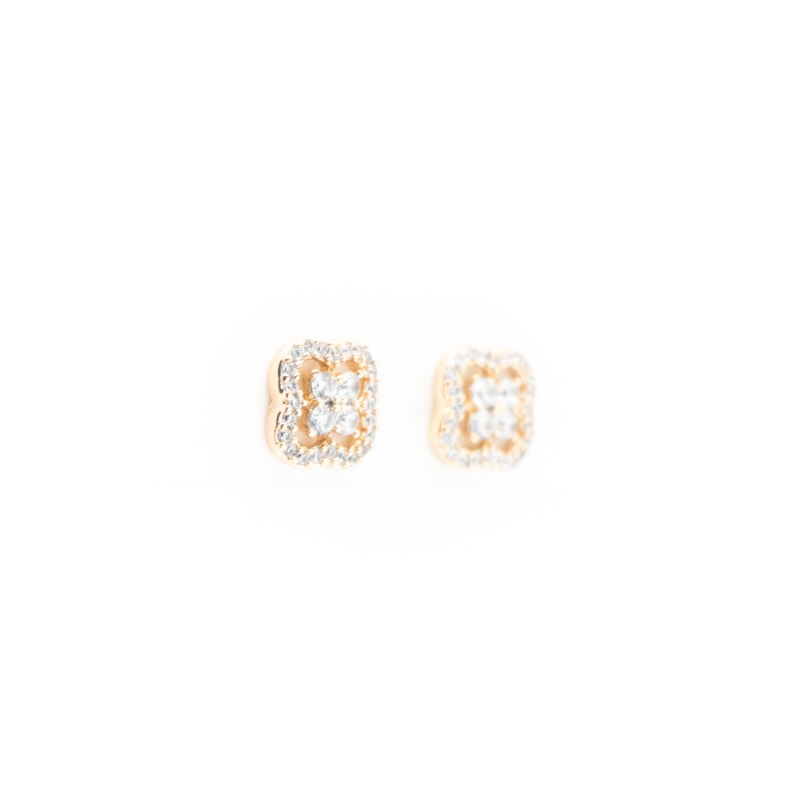 Aretes De Flor Strass