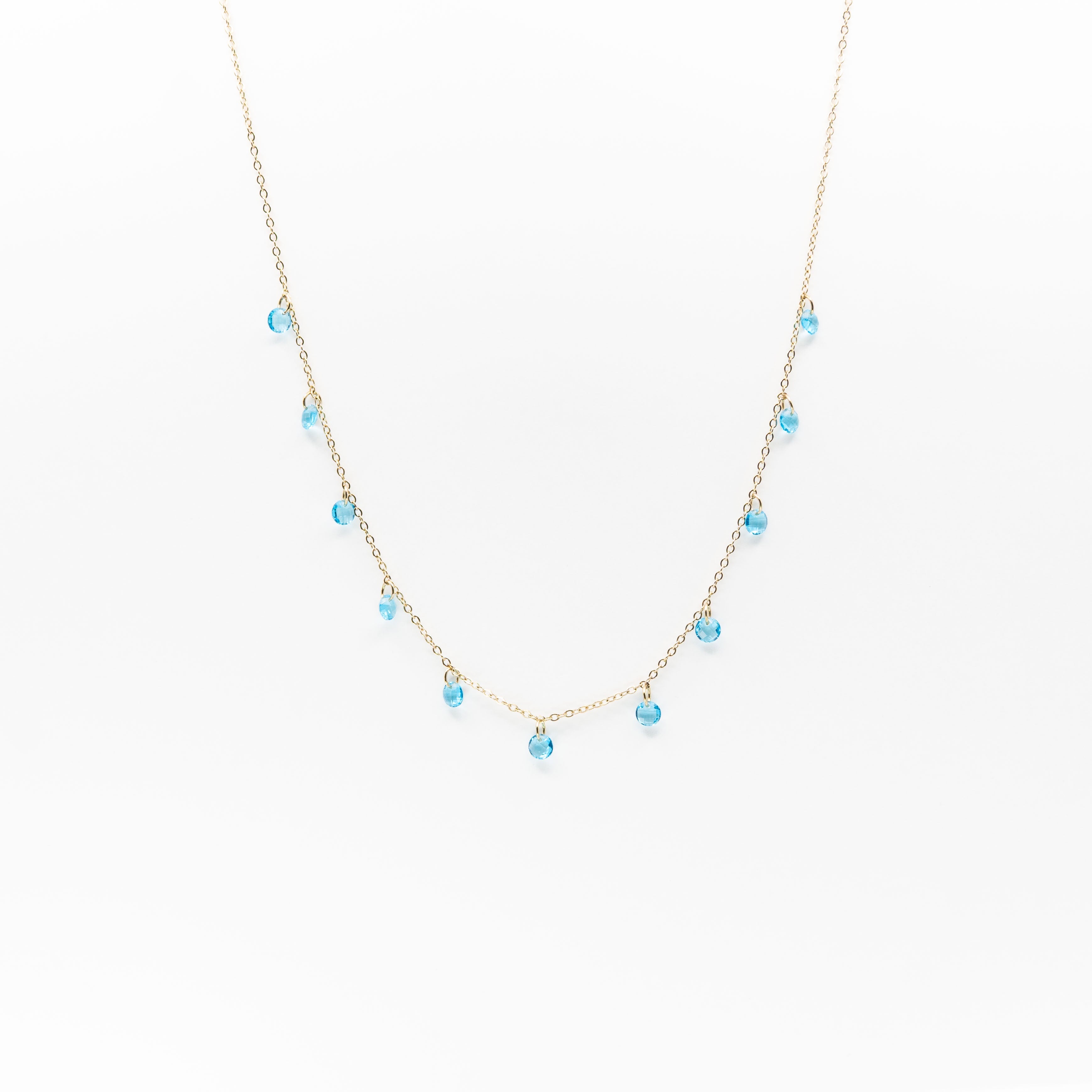 Collar Multidije Circonia Azul