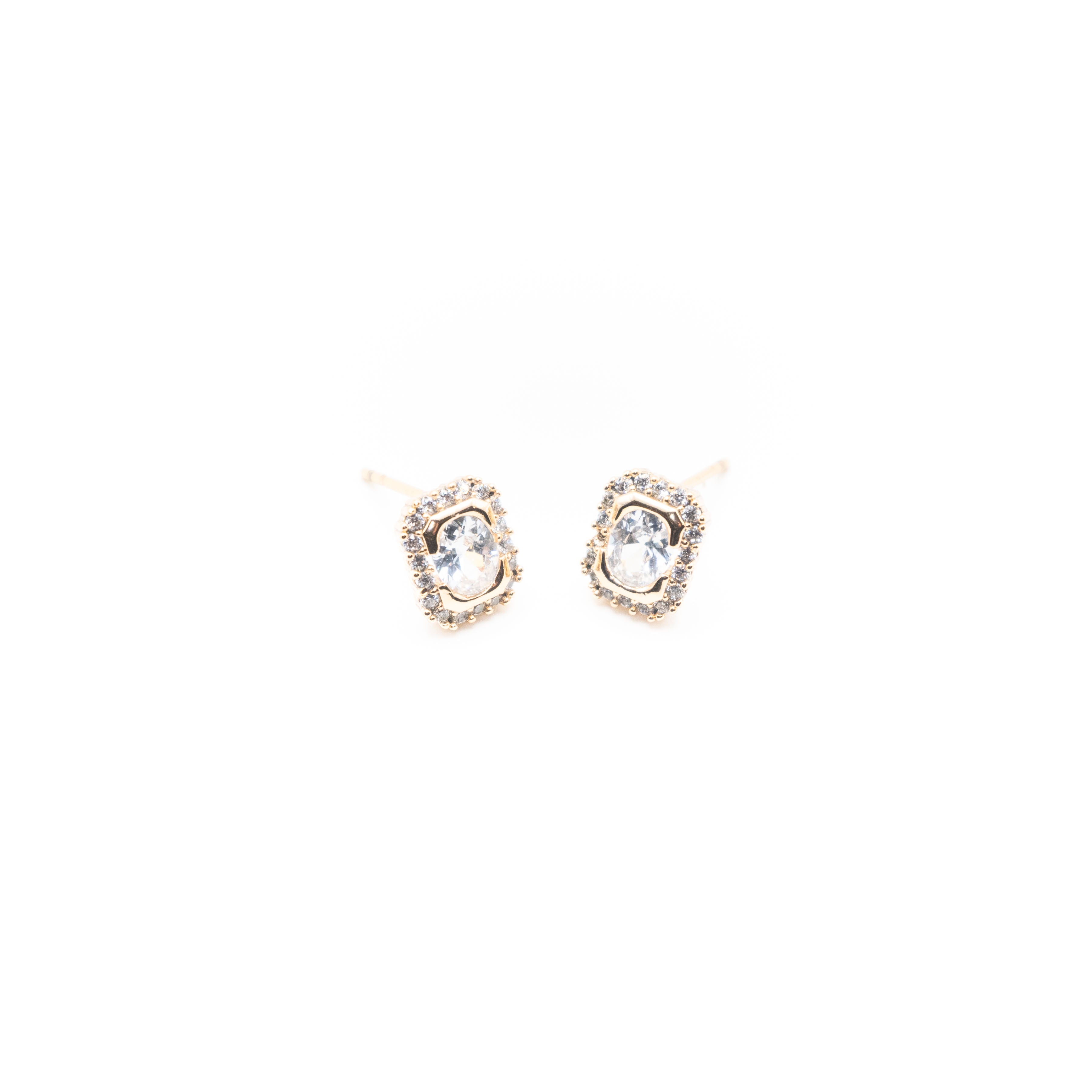 Aretes Cuadrados De Circonia