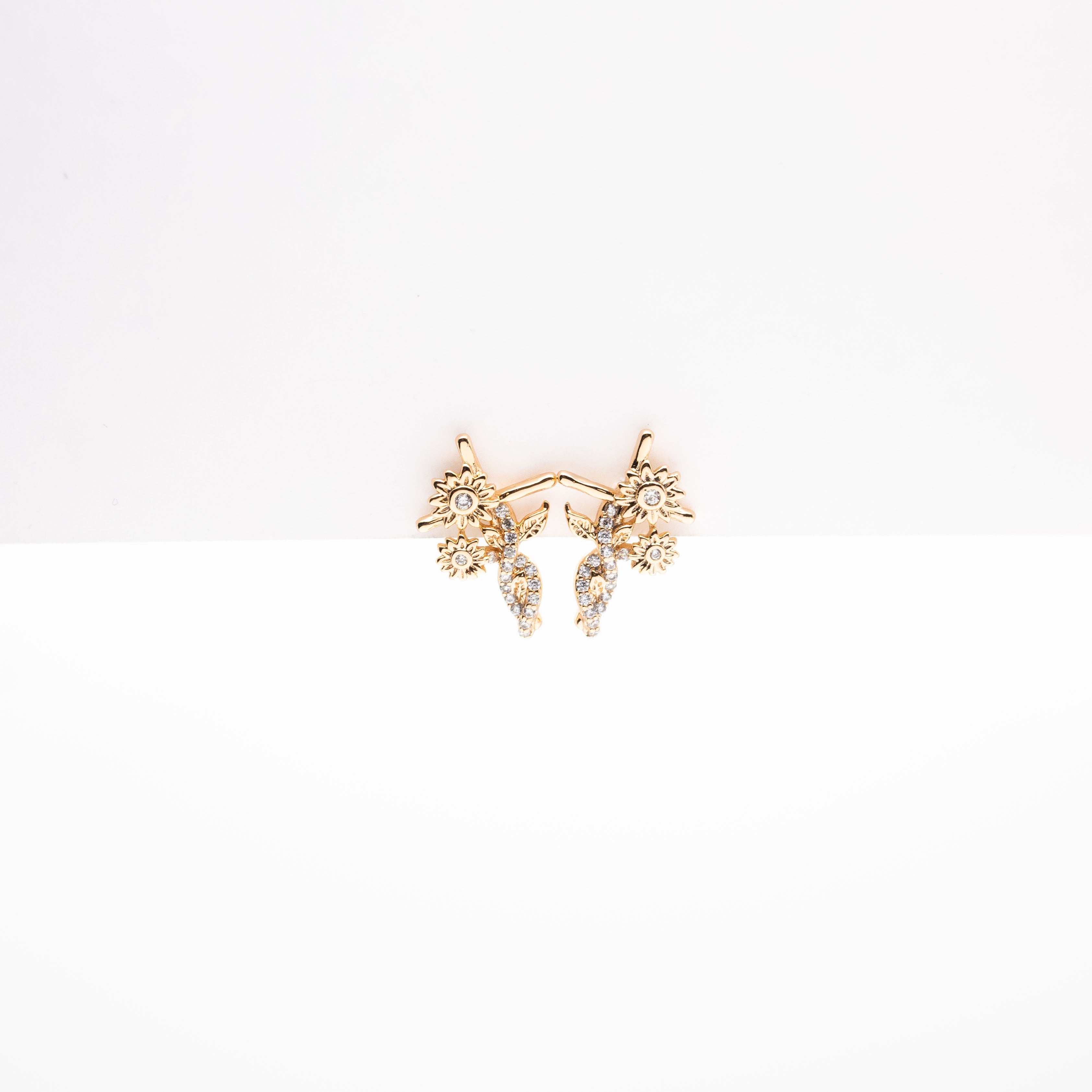 Aretes De Cruz Ornamentada Strass