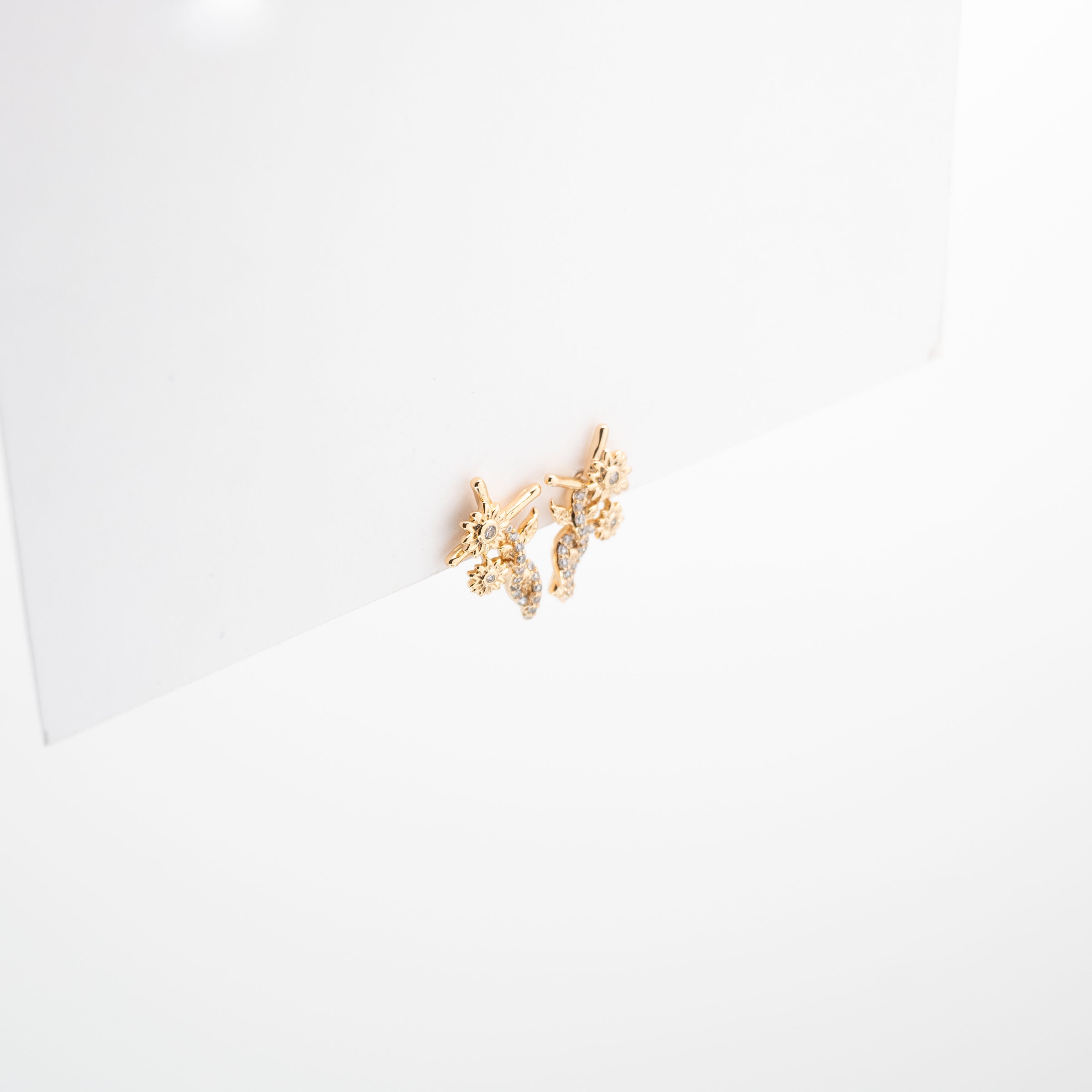 Aretes De Cruz Ornamentada Strass
