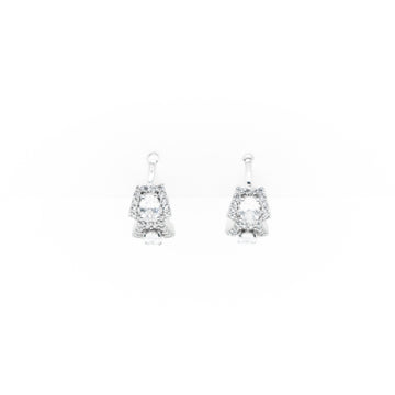Aretes De Argolla Con Strass