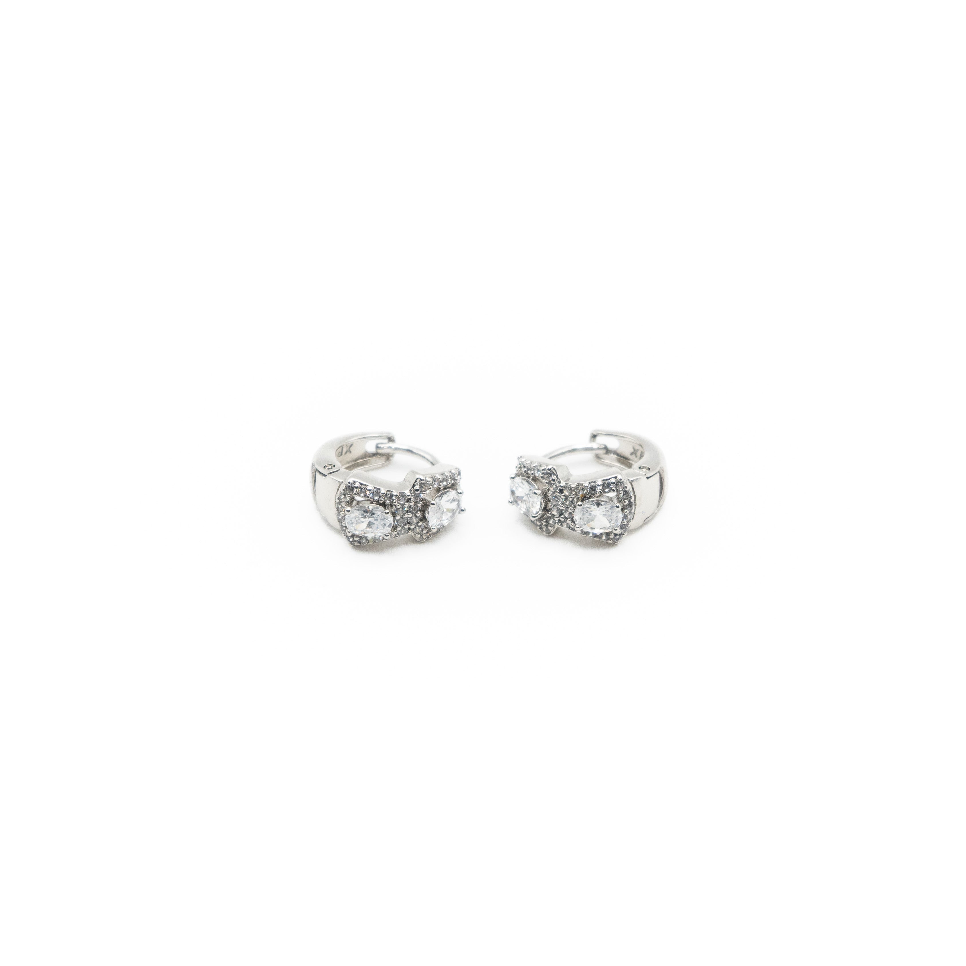 Aretes De Argolla Con Strass