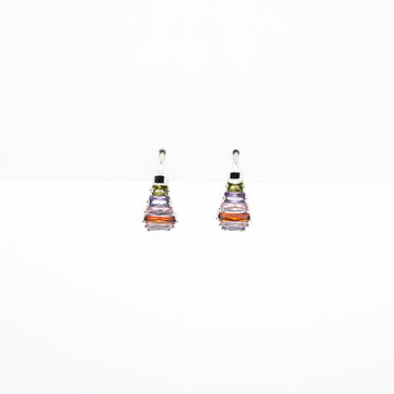 Aretes Con Circonia De Colores