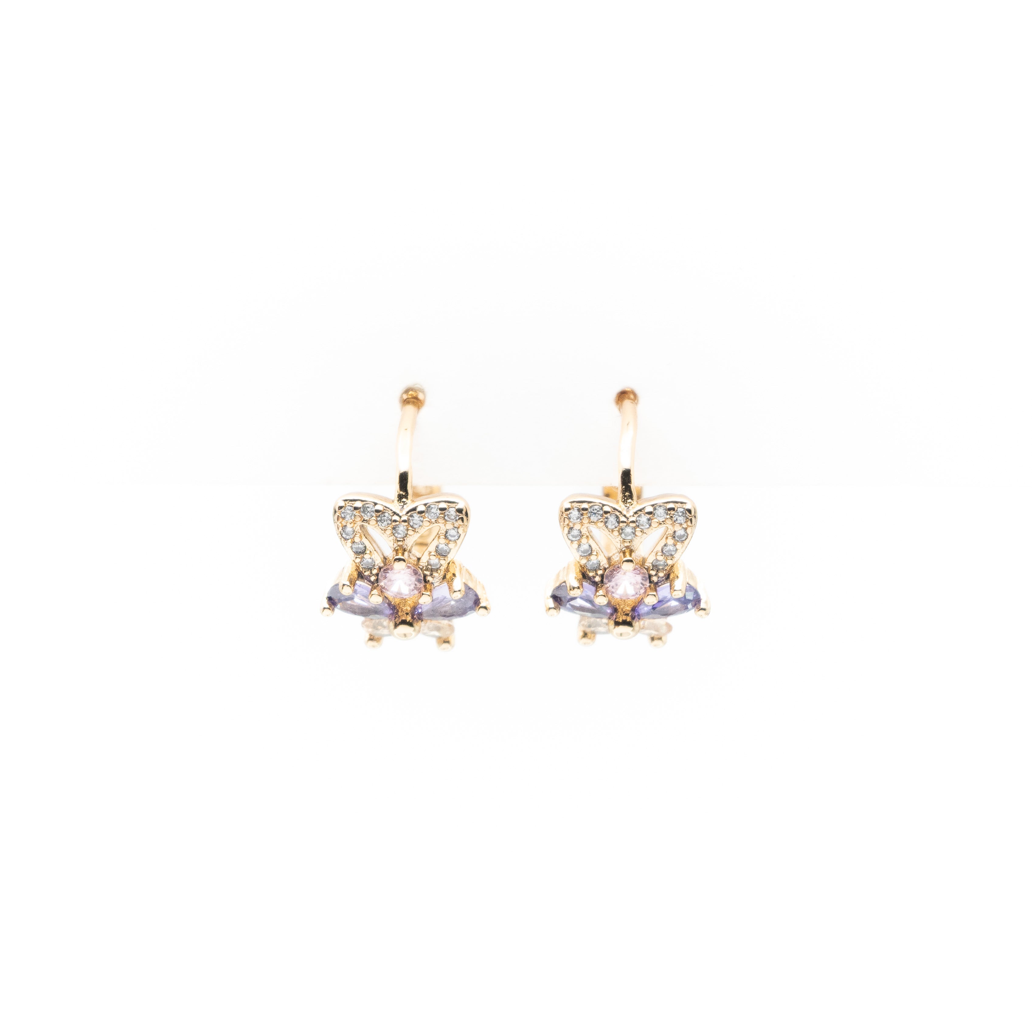 Aretes De Mariposa Strass